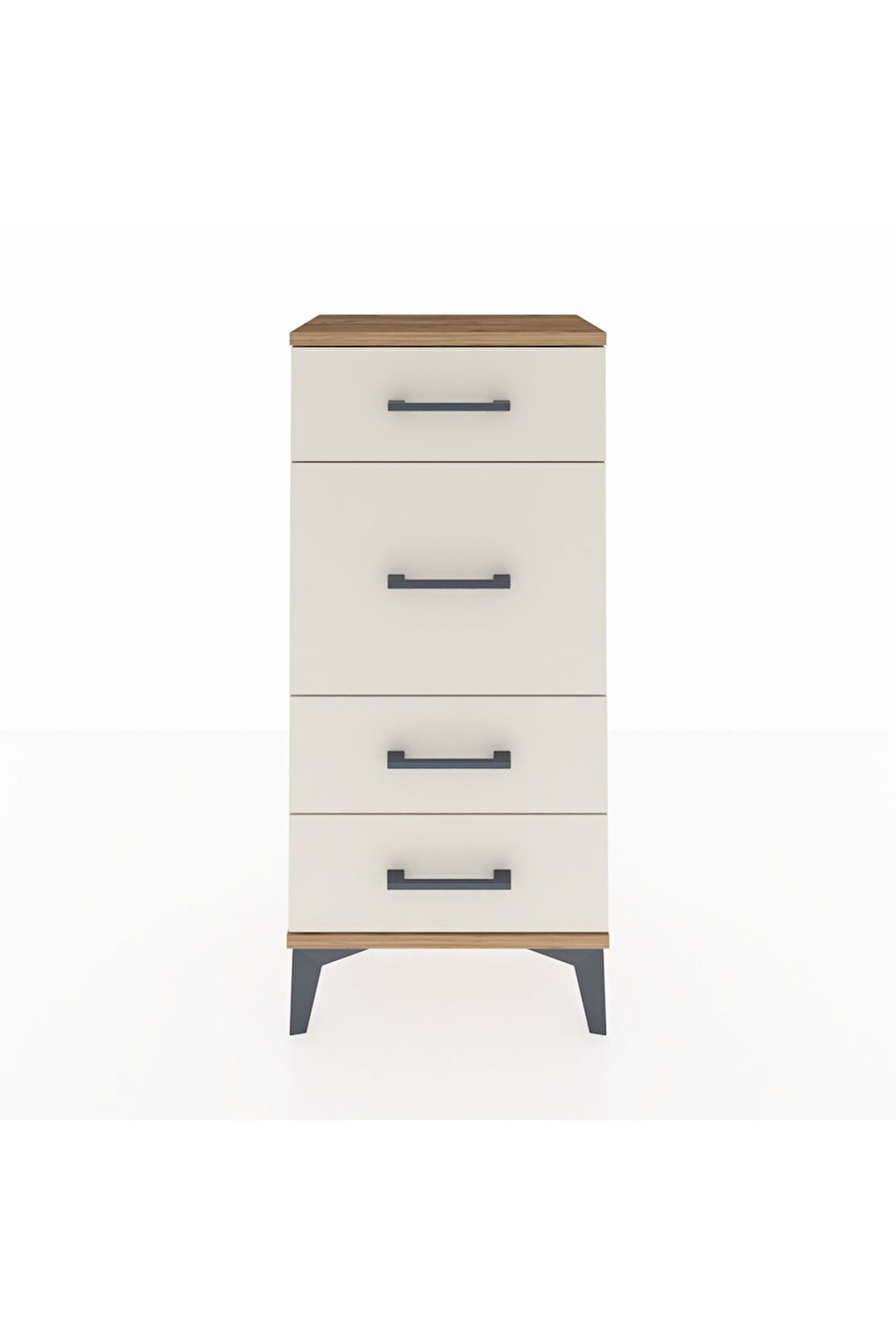 Arges Komodin 4 Çekmeceli 44x30x96 Çam-Aytaşı