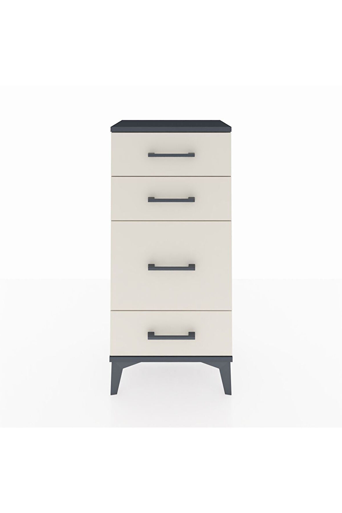 Arges Komodin 4 Çekmeceli 44x30x96 Antrasit-Aytaşı