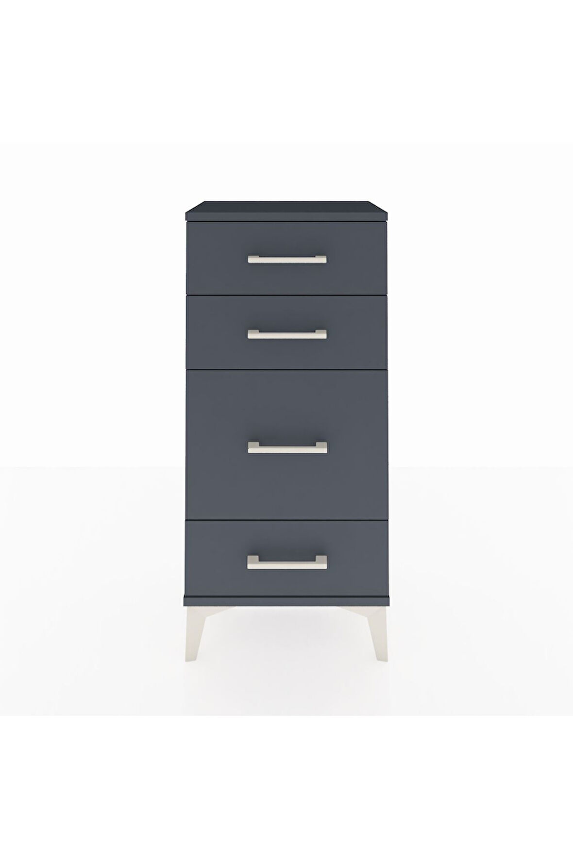 Arges Komodin 4 Çekmeceli 44x30x96 Antrasit-Antrasit