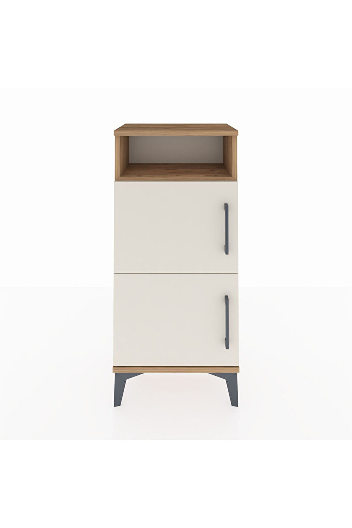 Arges Komodin Tek Raflı 2 Kapaklı 44x30x96 Çam-Aytaşı