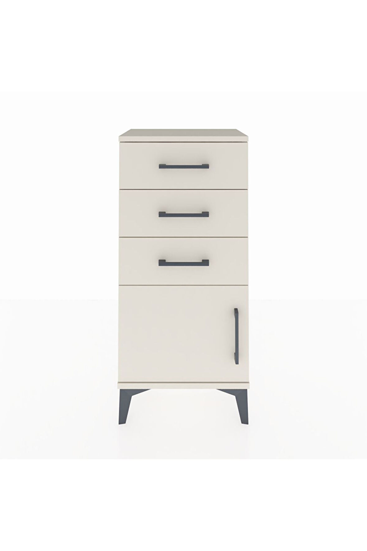 Arges Komodin 3 Çekmeceli Tek Kapaklı 44x30x96 Aytaşı-Aytaşı