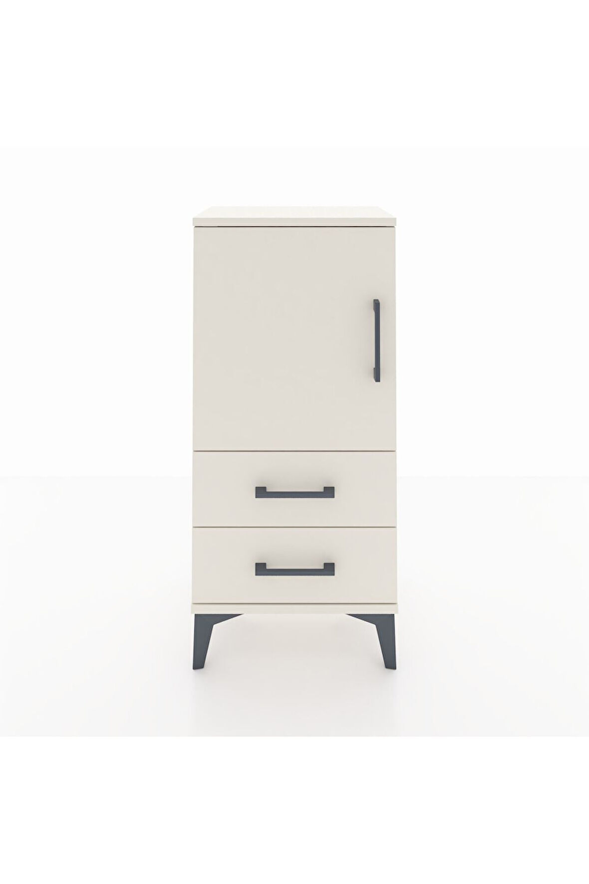 Arges Komodin 2 Raflı 2 Çekmeceli Tek Kapaklı 44x30x96 Aytaşı-Aytaşı