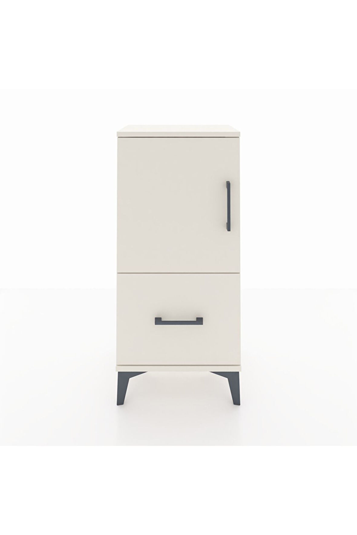 Arges Komodin 2 Raflı Tek Çekmeceli Tek Kapaklı 44x30x96 Aytaşı-Aytaşı