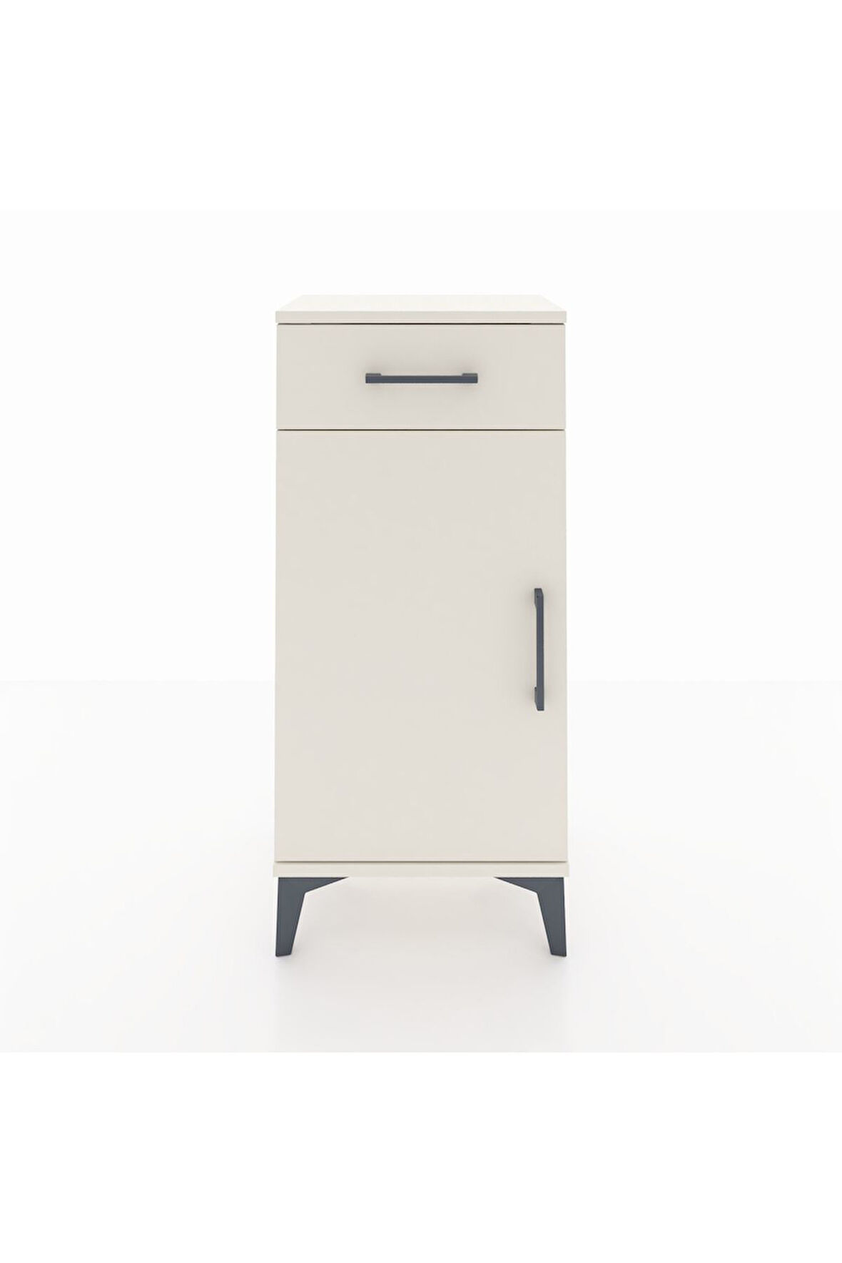 Arges Komodin 2 Raflı Tek Çekmeceli Tek Kapaklı 44x30x96 Aytaşı-Aytaşı