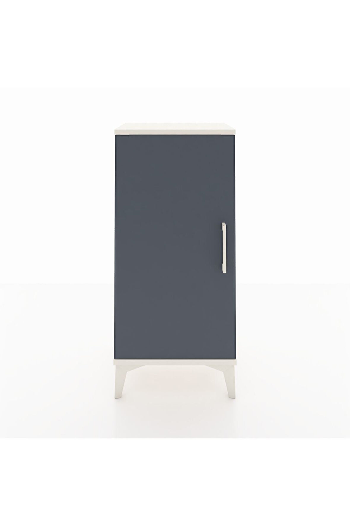 Arges Komodin 2 Raflı Tek Kapaklı 44x30x96 Aytaşı-Antrasit