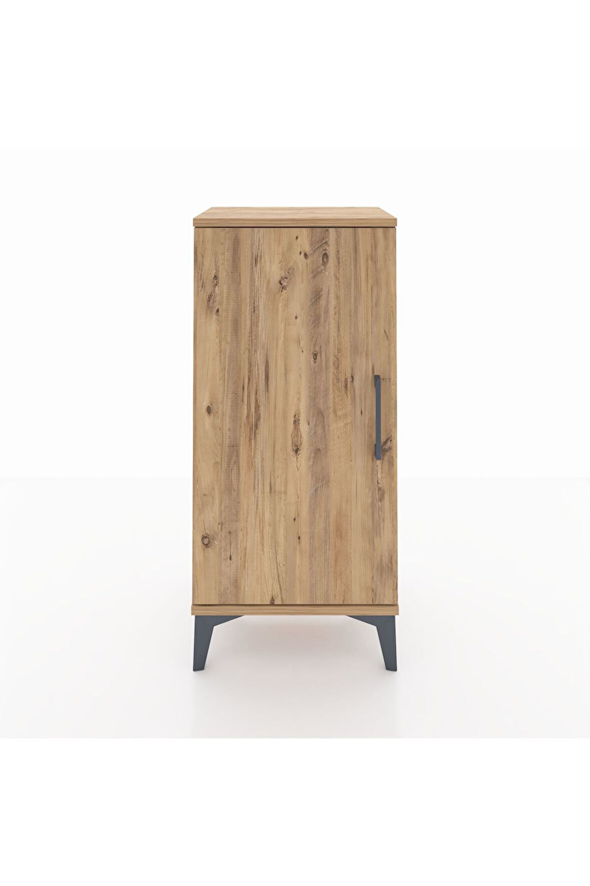 Arges Komodin 2 Raflı Tek Kapaklı 44x30x96 Çam-Çam