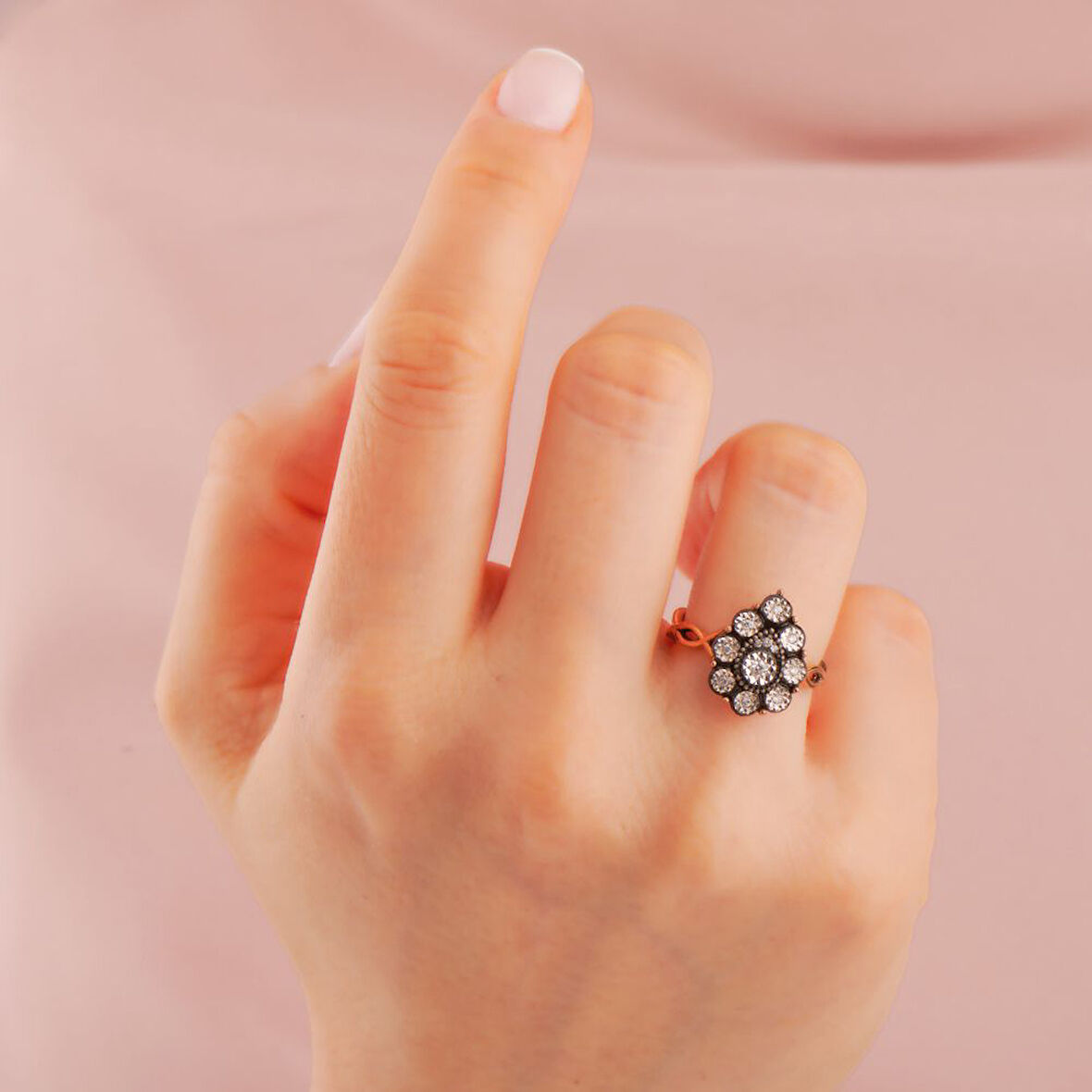 0.10 Karat Elmas Fantezi Yüzük