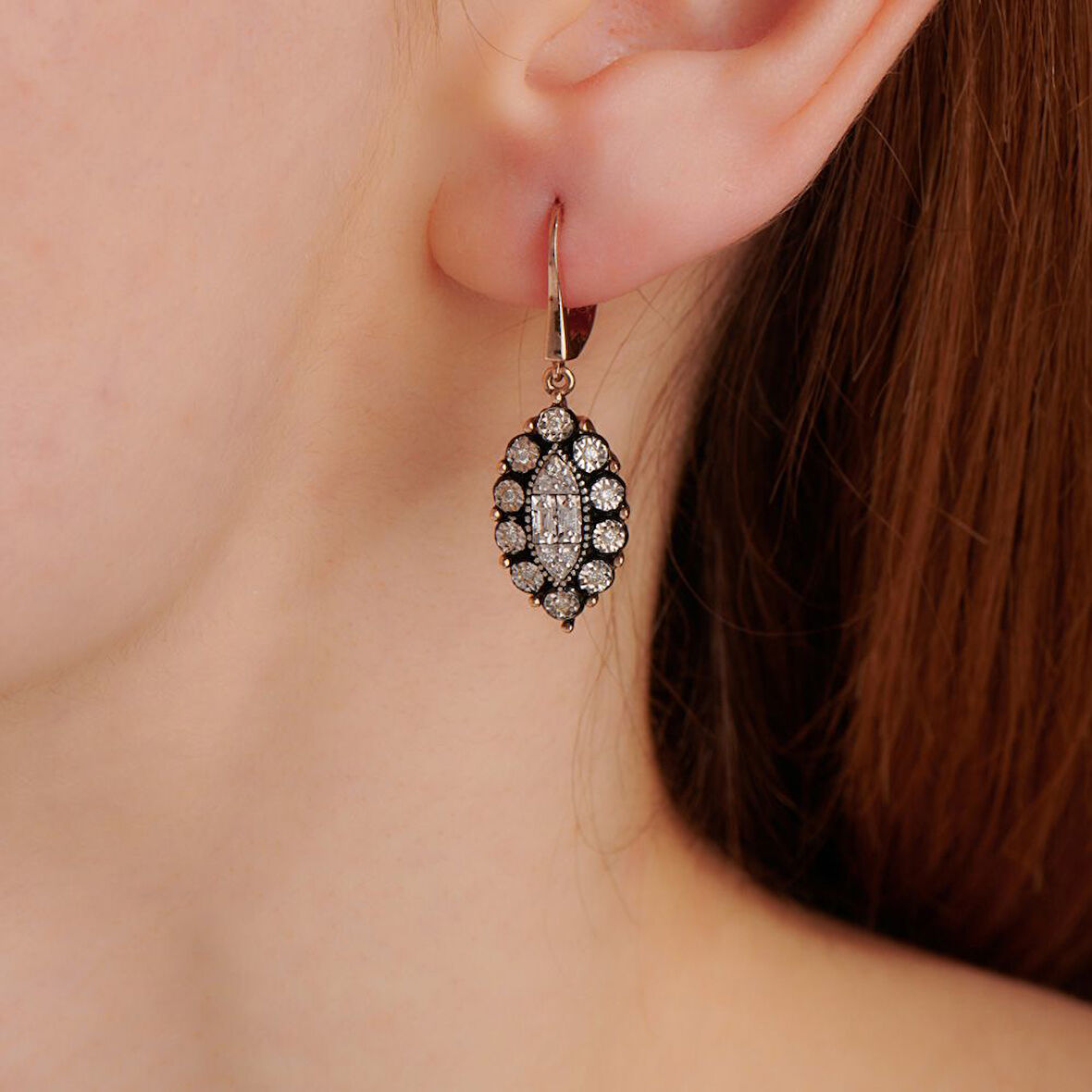 0.25 Karat Elmas Fantezi Küpe