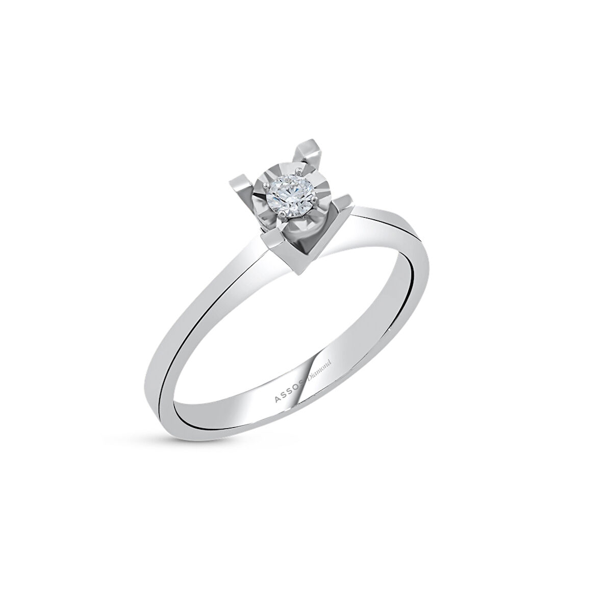 0.07 Karat Pırlanta Tektaş Yüzük