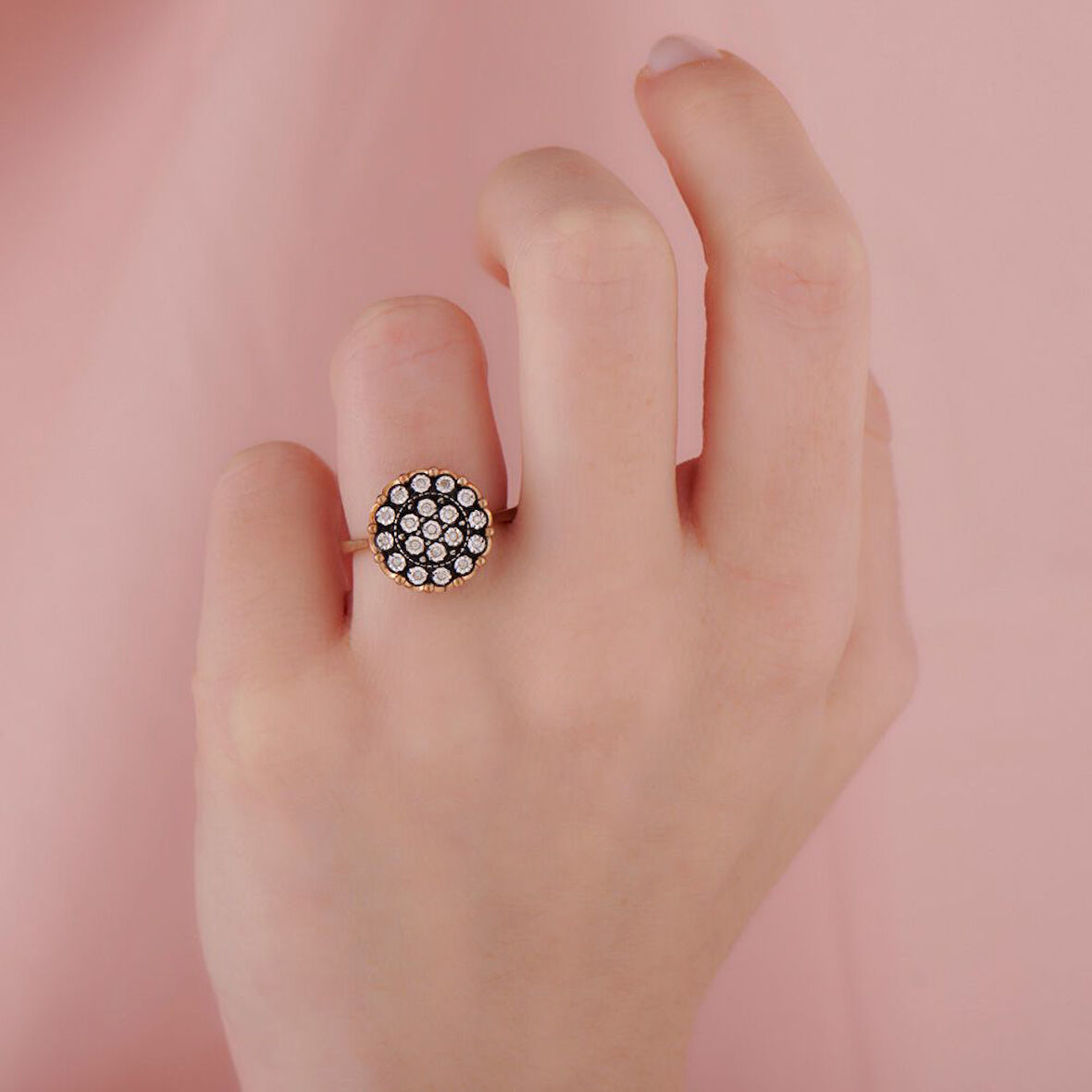 0.06 Karat Elmas Fantezi Yüzük