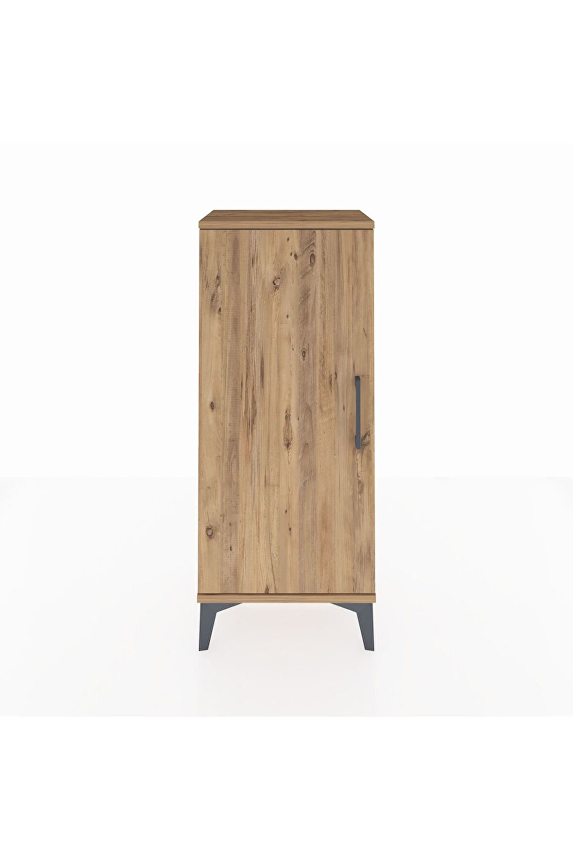 Arges Komodin 2 Raflı Tek Kapaklı 44x30x106 Çam-Çam