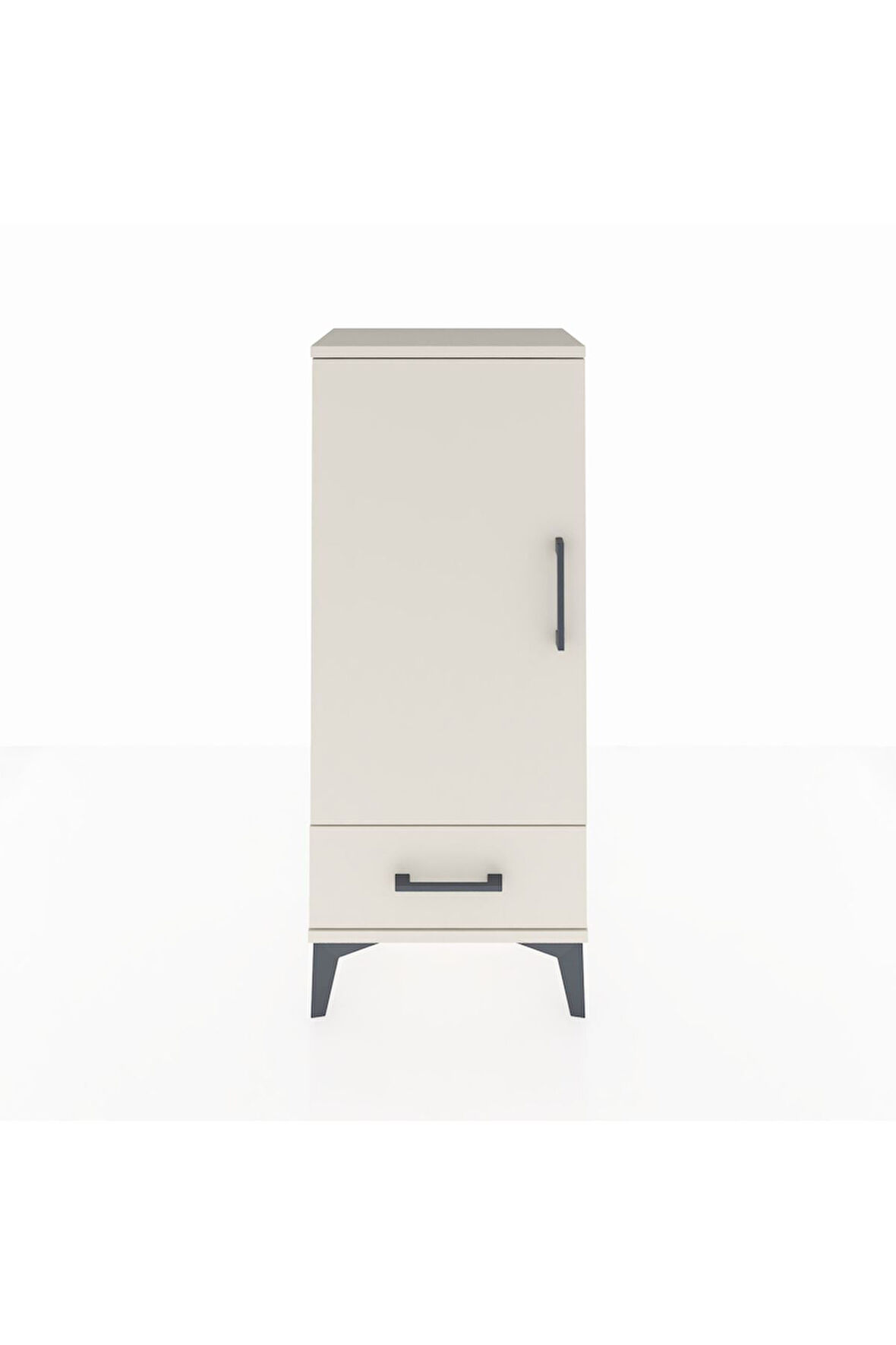 Arges Komodin 3 Raflı Tek Çekmeceli Tek Kapaklı 44x30x106 Aytaşı-Aytaşı