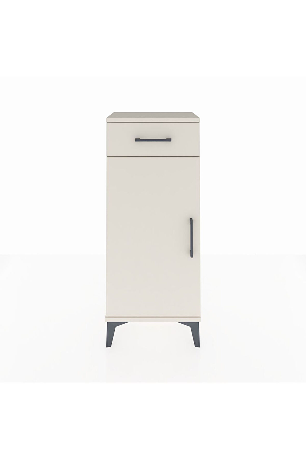 Arges Komodin 2 Raflı Tek Çekmeceli Tek Kapaklı 44x30x106 Aytaşı-Aytaşı