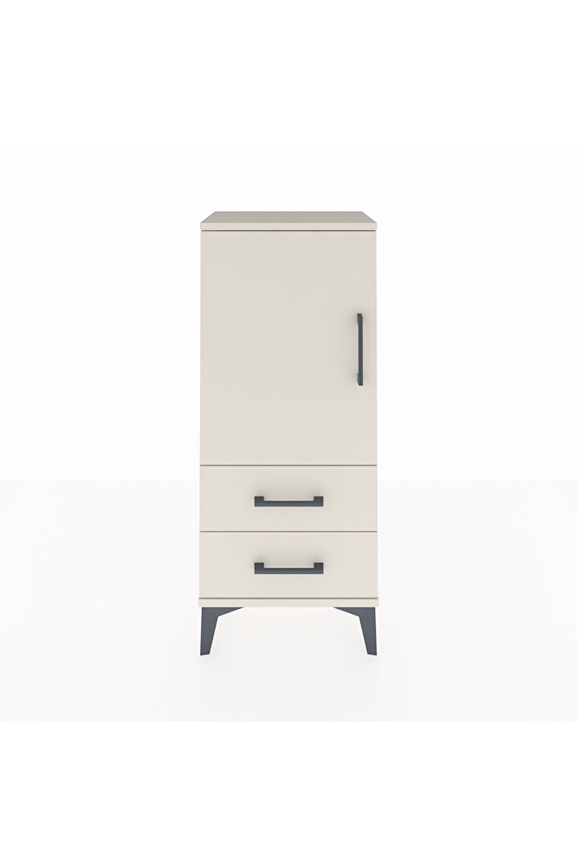 Arges Komodin 2 Raflı 2 Çekmeceli Tek Kapaklı 44x30x106 Aytaşı-Aytaşı