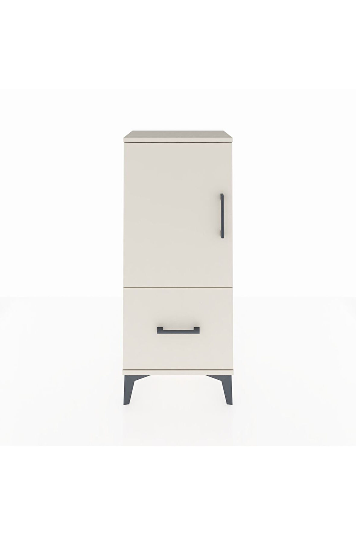 Arges Komodin 2 Raflı Tek Çekmeceli Tek Kapaklı 44x30x106 Aytaşı-Aytaşı