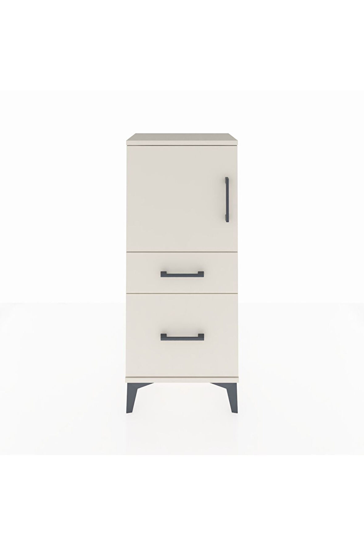 Arges Komodin 2 Raflı 2 Çekmeceli Tek Kapaklı 44x30x106 Aytaşı-Aytaşı