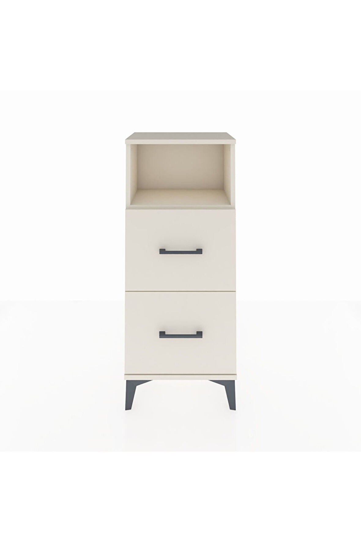 Arges Komodin Tek Raflı 2 Çekmeceli 44x30x106 Aytaşı-Aytaşı