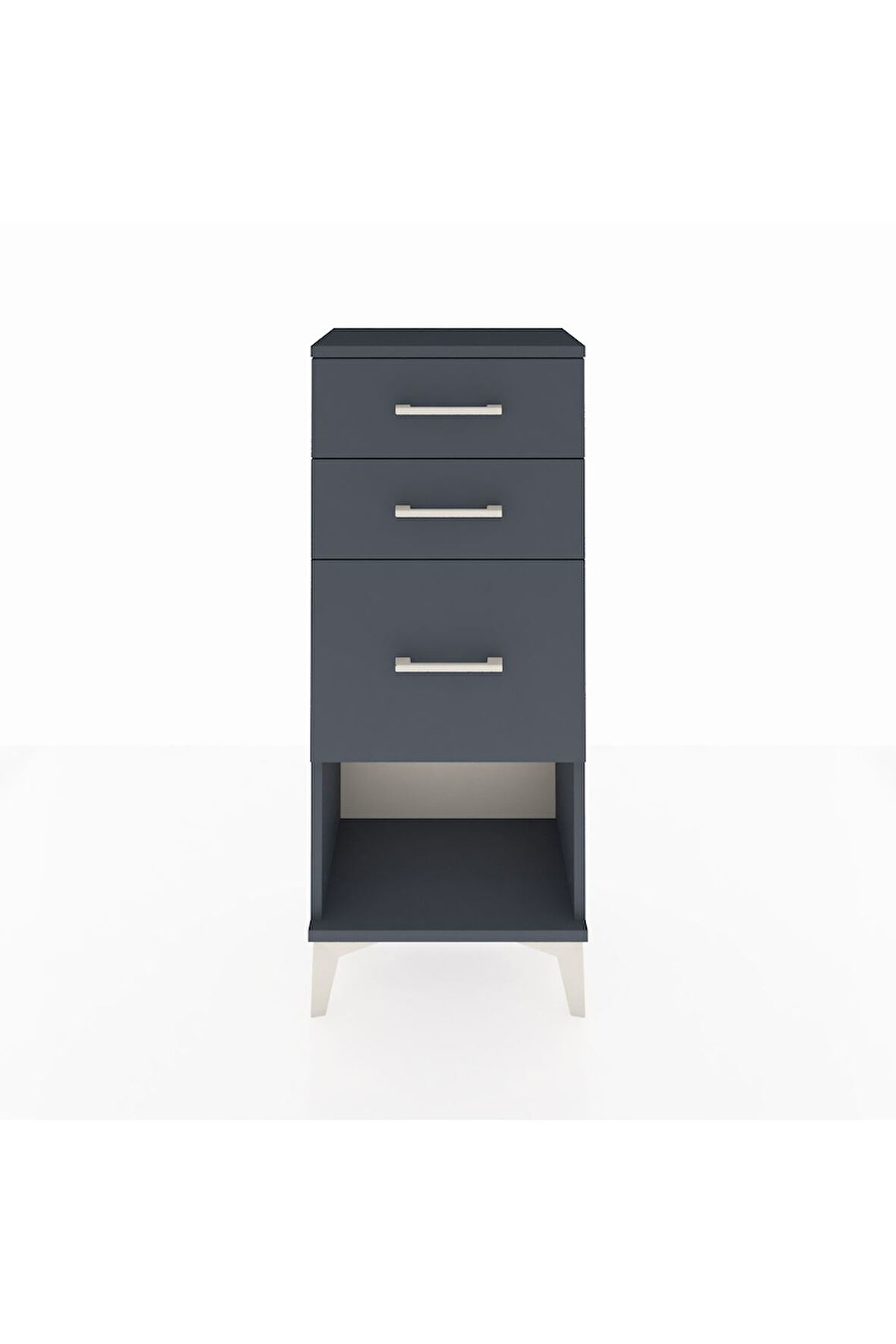 Arges Komodin 3 Çekmeceli 44x30x106 Antrasit-Antrasit