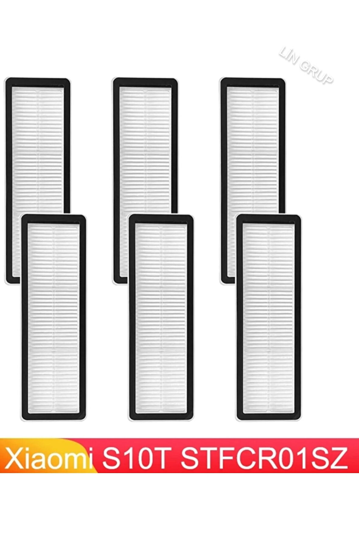 Xiaomi S10T STFCR01SZ modeli uyumlu 6 adet HEPA Filtre