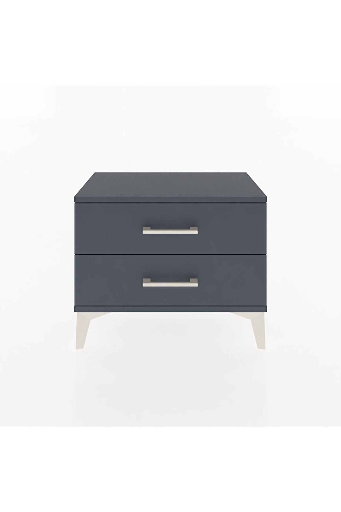 Arges Komodin 2 Çekmeceli 60x30x48 Antrasit-Antrasit