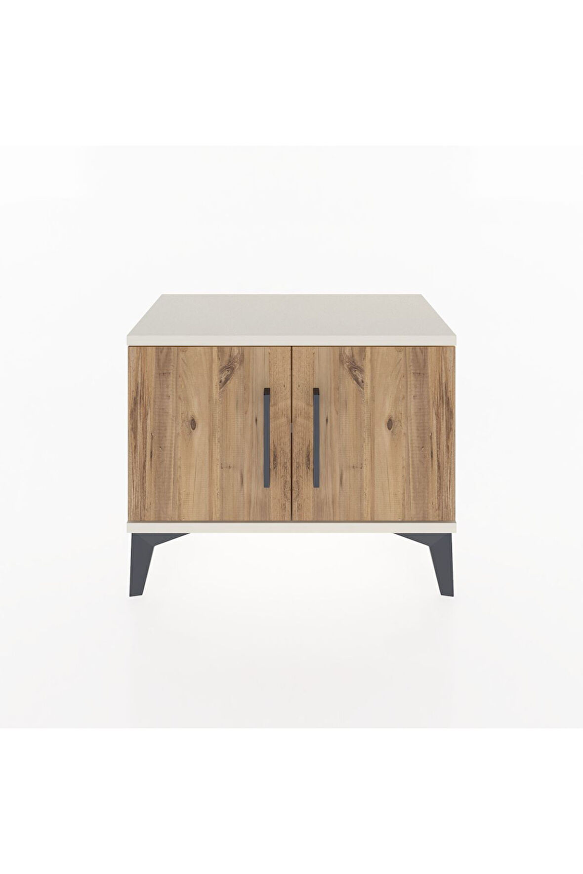 Arges Komodin Tek Raflı 2 Kapaklı 60x30x48 Aytaşı-Çam