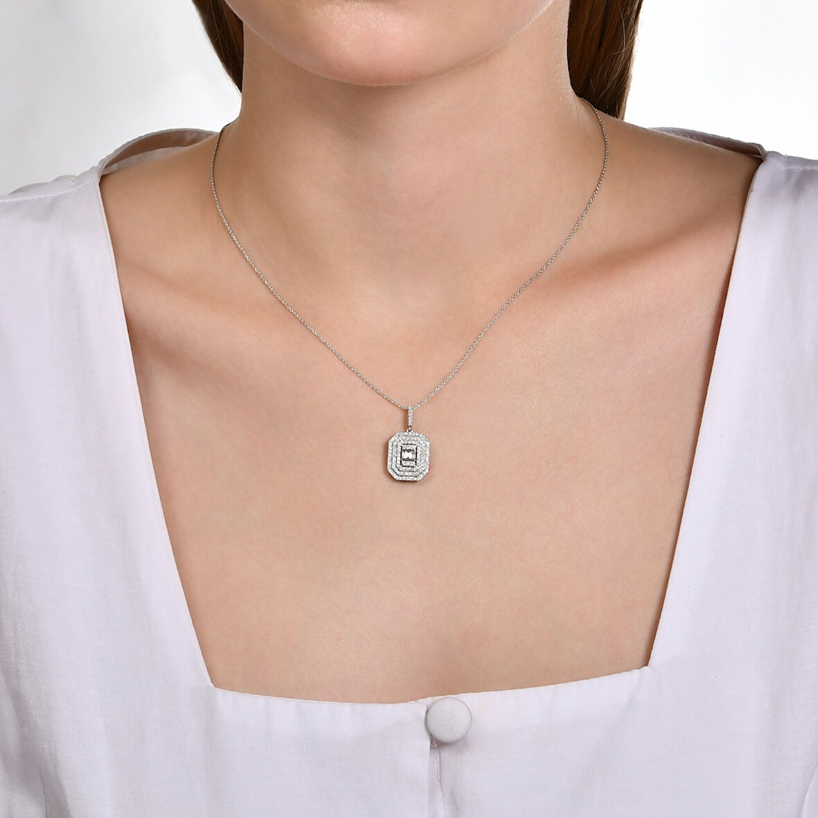 Baget Pırlanta Kolye