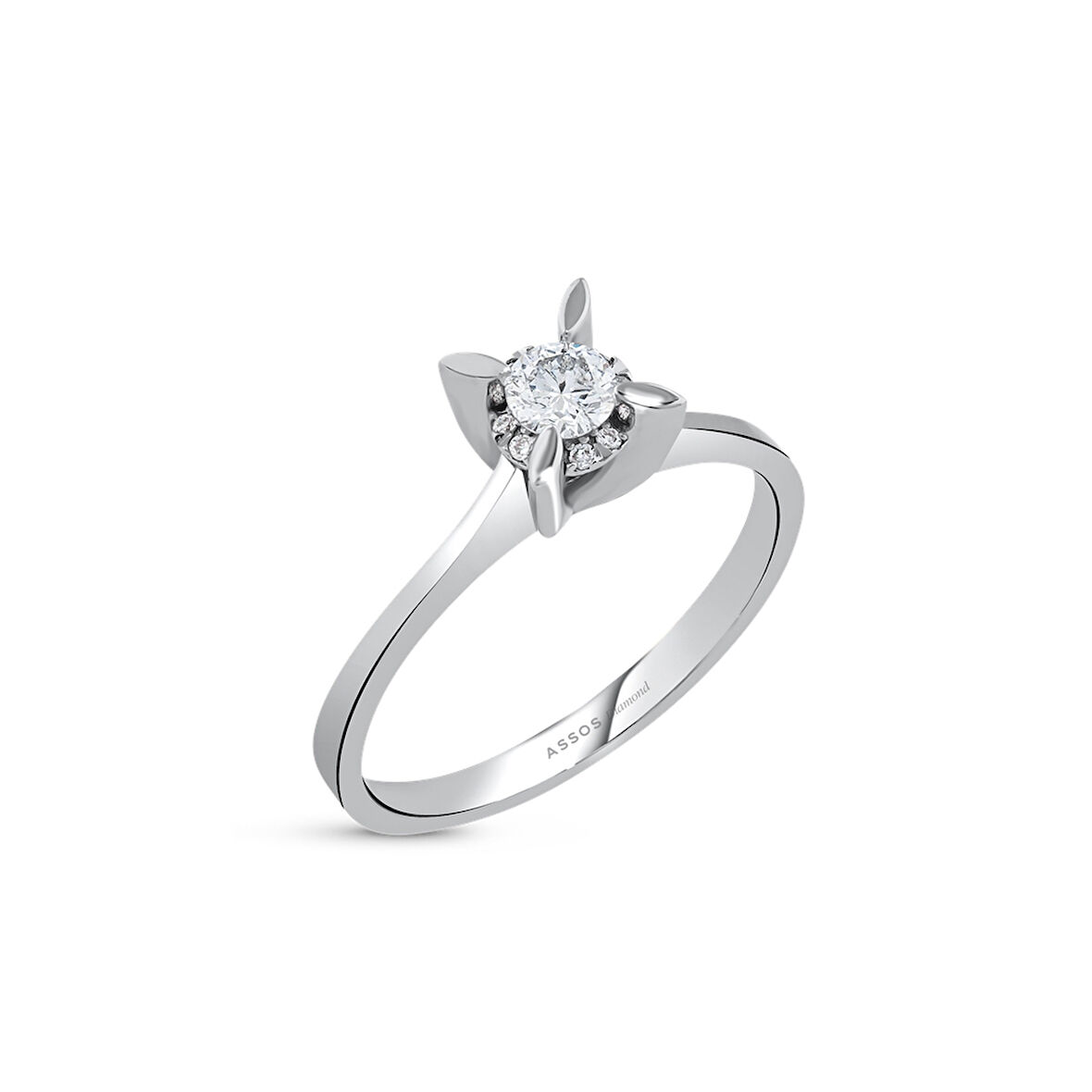 0.22 Karat Pırlanta Tektaş Yüzük