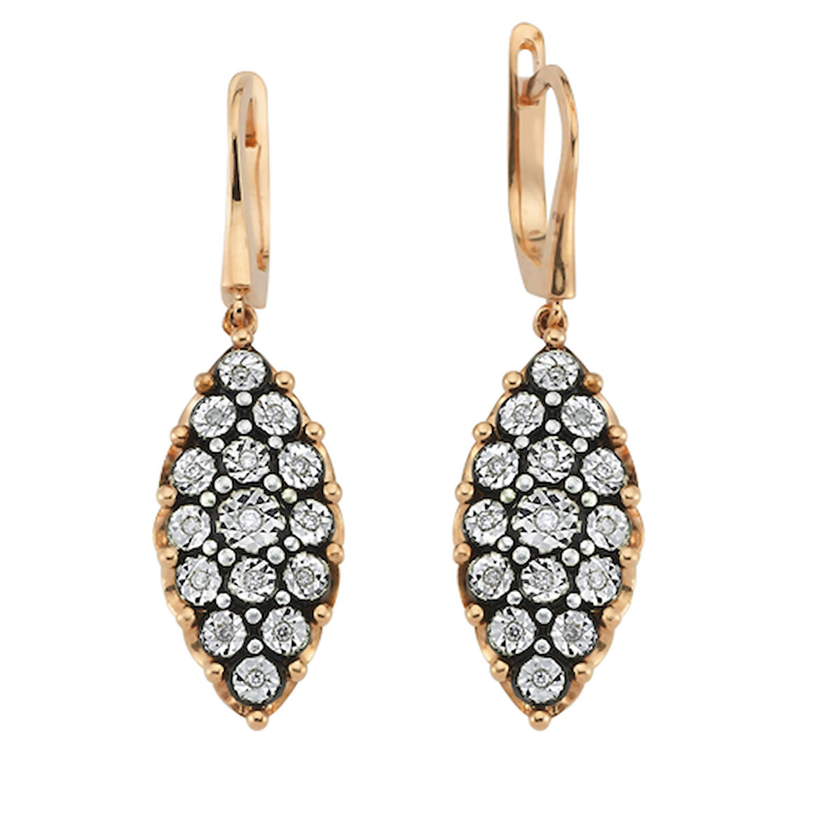 0.11 Karat Elmas Fantezi Küpe