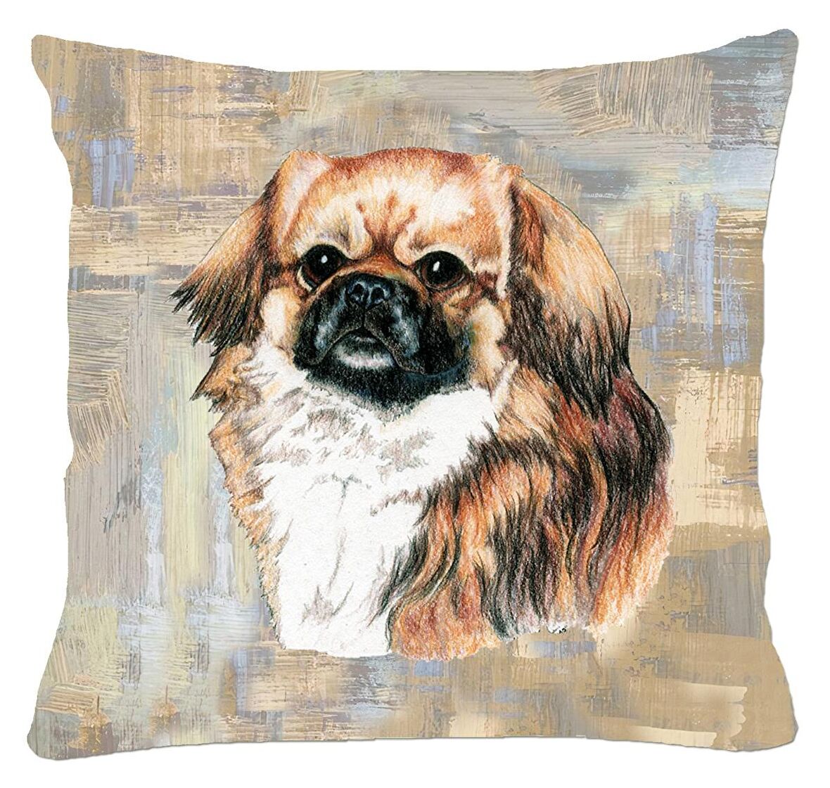 Evcil Hayvanlarımız Serisi Kırlent & Yastık & Kırlent Kılıfı - Köpekler - tibetan Spaniel, Pekinez