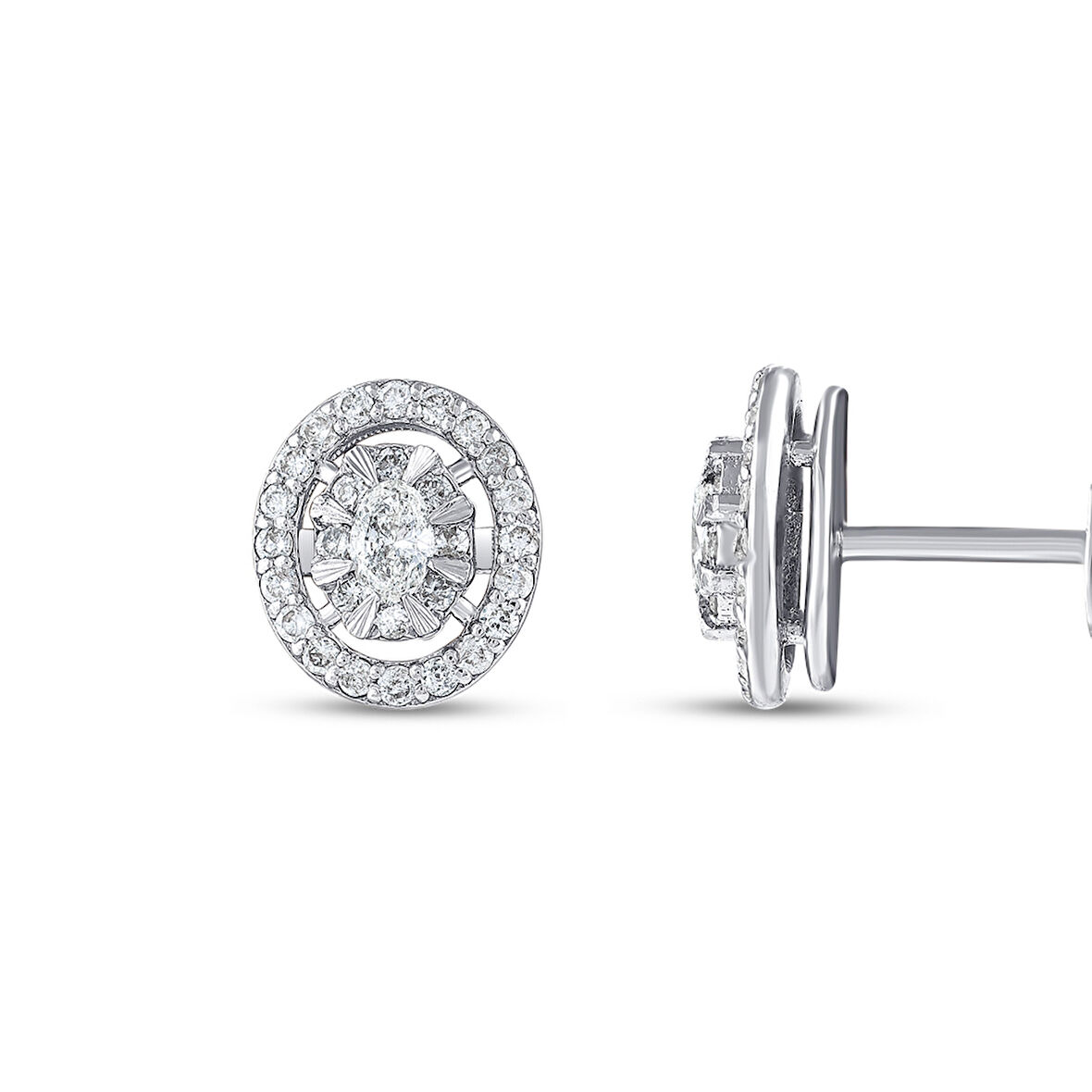 0.38 Karat Pırlanta Fantezi Küpe