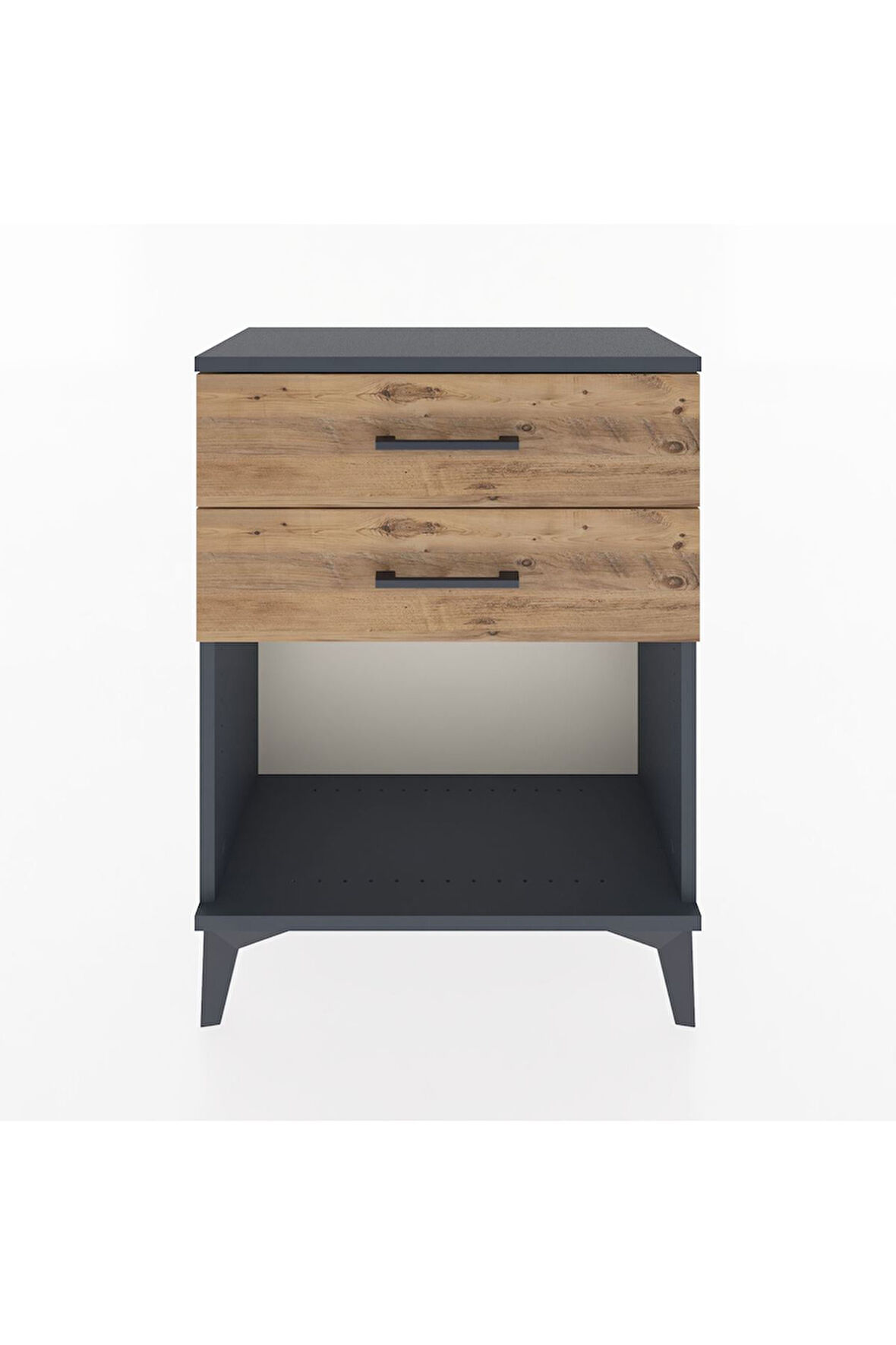 Arges Komodin 4 Çekmeceli 60x30x80 Antrasit-Çam