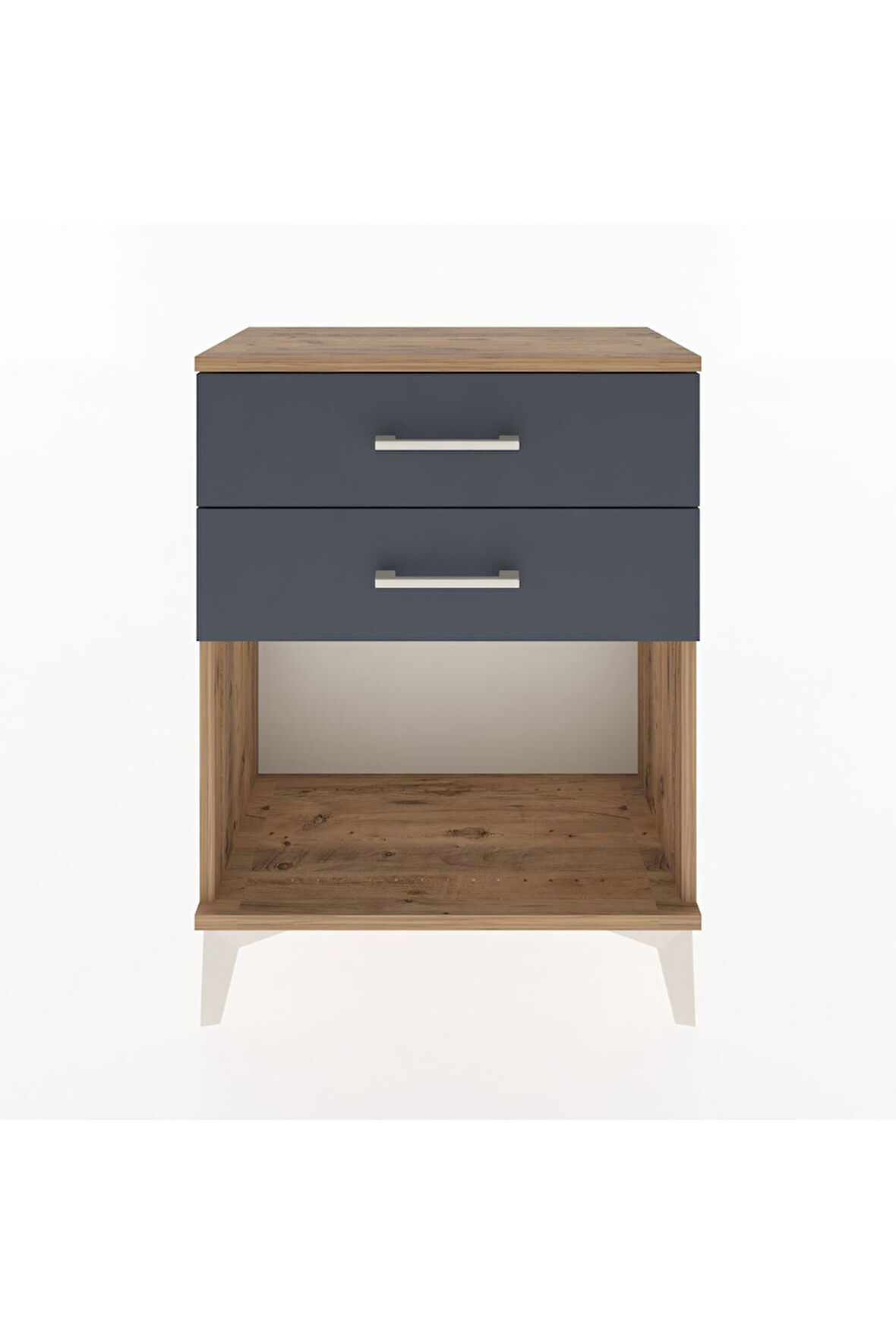 Arges Komodin 4 Çekmeceli 60x30x80 Çam-Antrasit