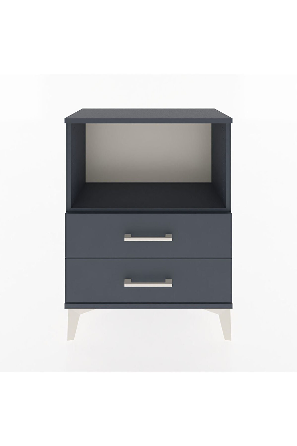 Arges Komodin 2 Çekmeceli 60x30x80 Antrasit-Antrasit