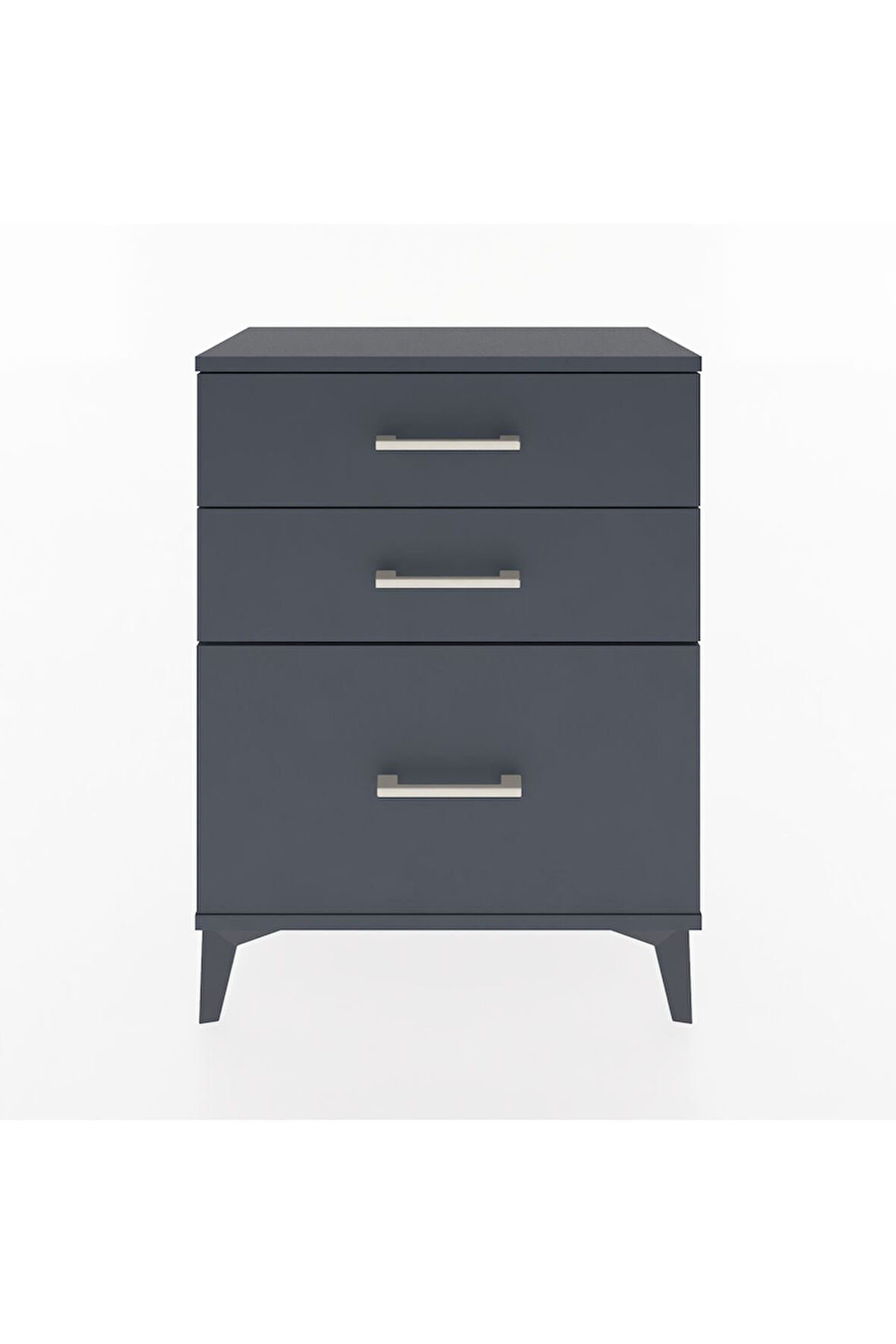 Arges Komodin 3 Çekmeceli 60x30x80 Antrasit-Antrasit