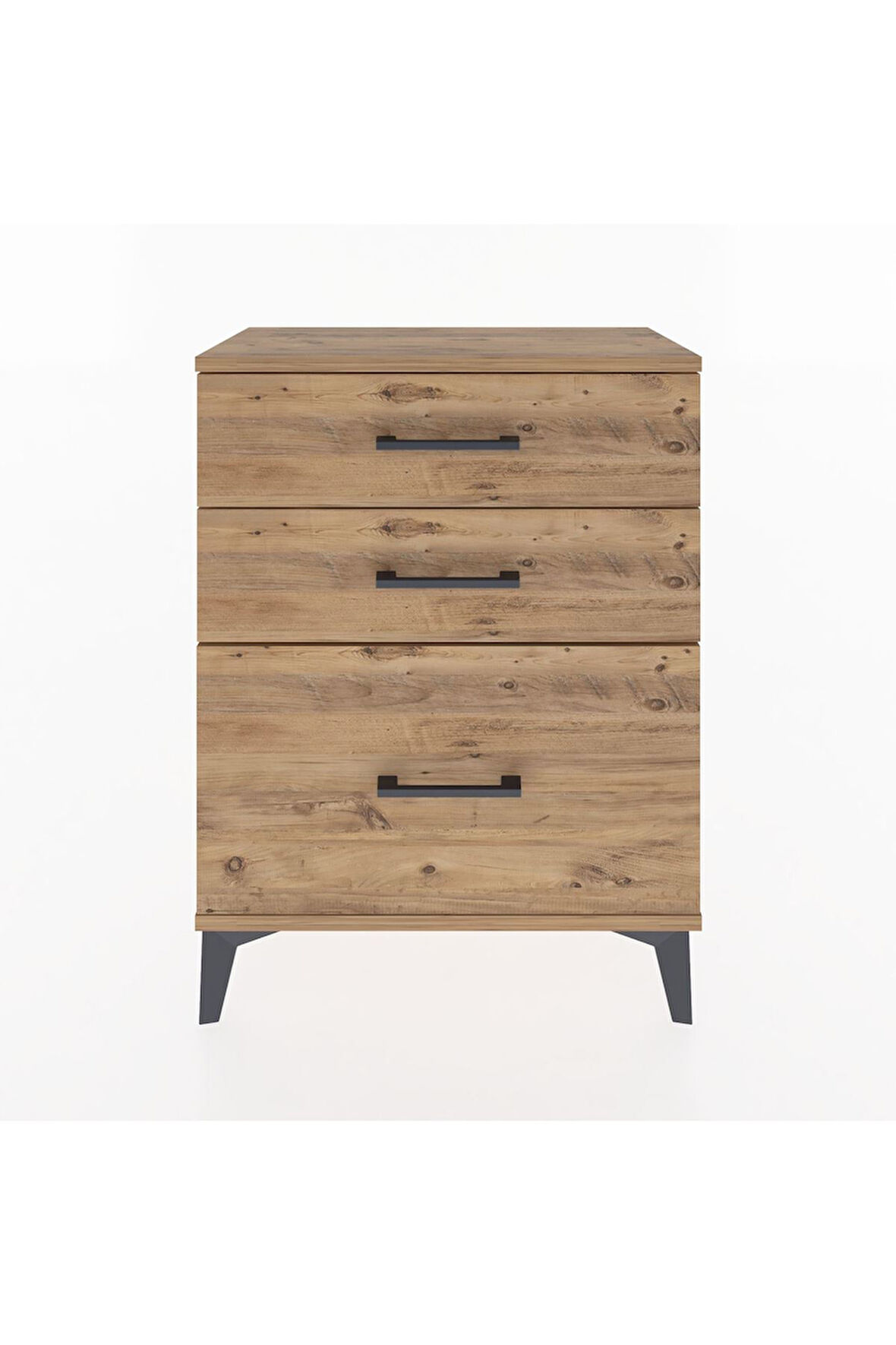 Arges Komodin 3 Çekmeceli 60x30x80 Çam-Çam