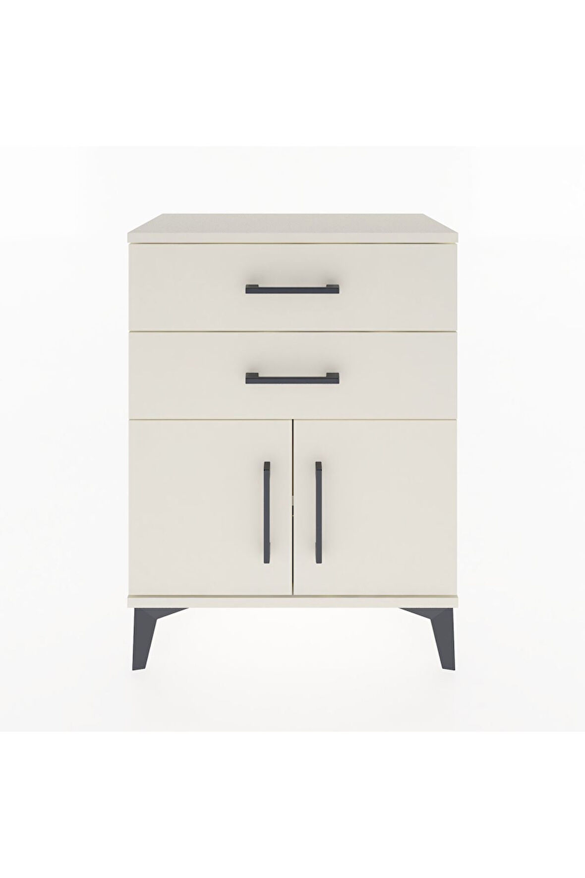 Arges Komodin 2 Raflı 2 Kapaklı 60x30x80 Aytaşı-Aytaşı
