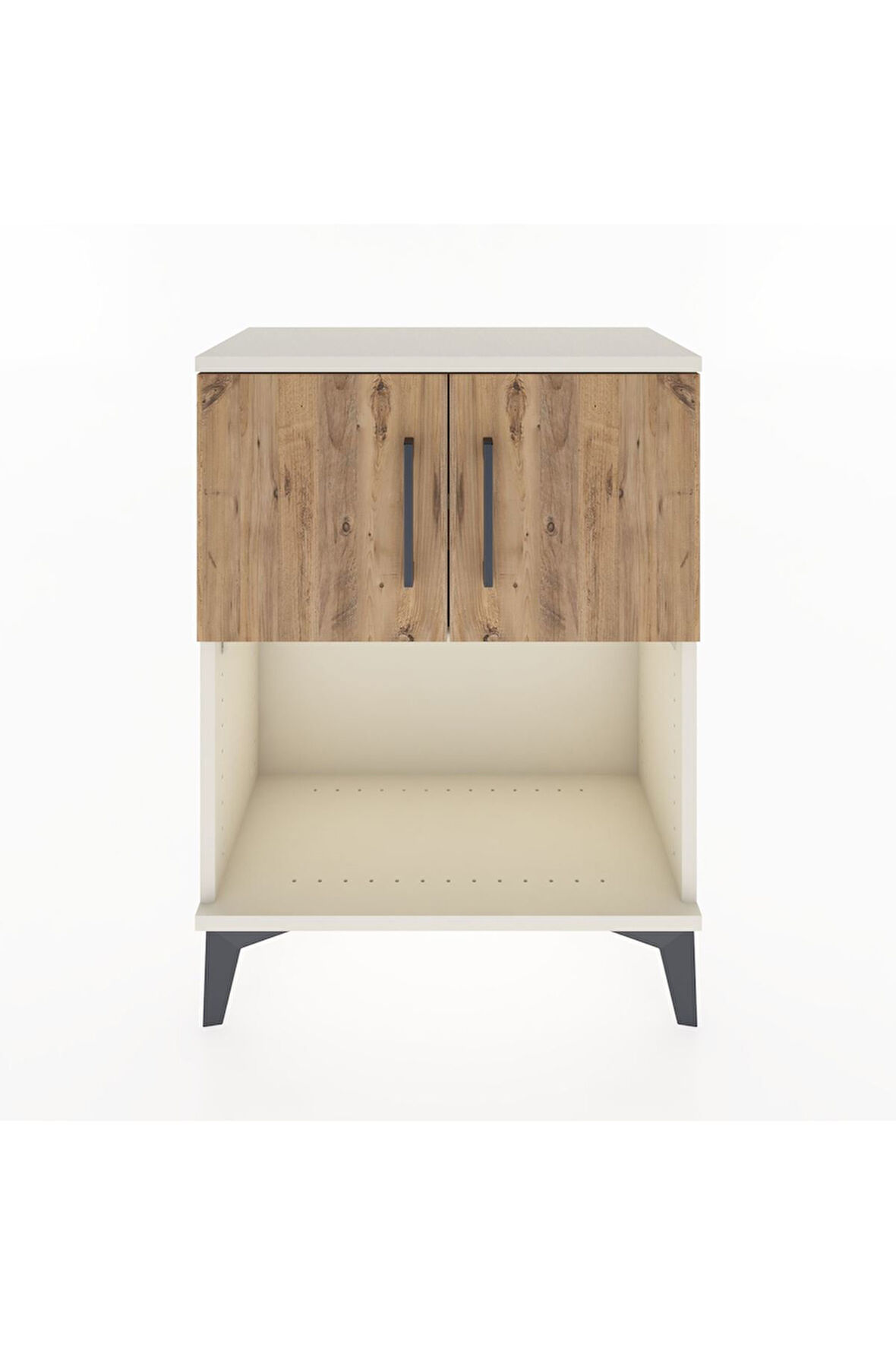 Arges Komodin 2 Raflı 2 Çekmeceli 2 Kapaklı 60x30x80 Aytaşı-Çam