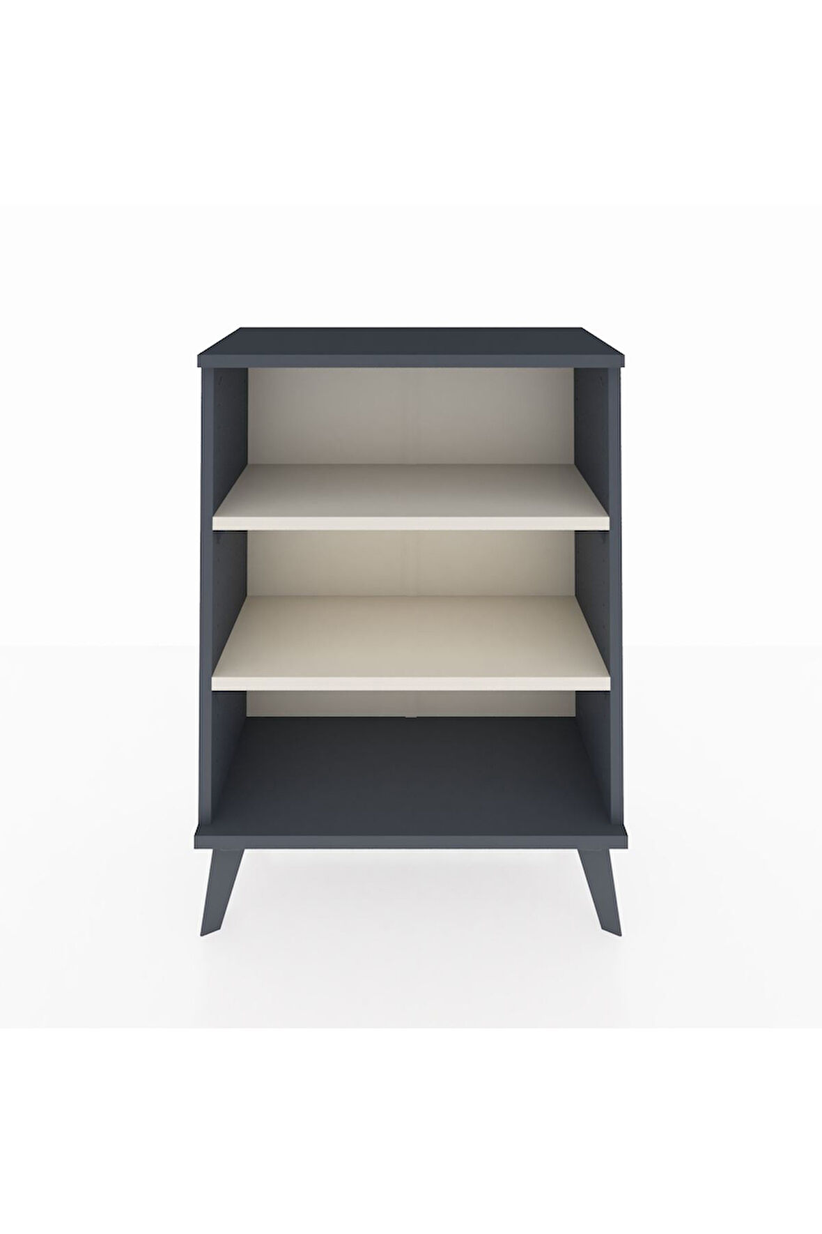 Arges Komodin 2 Raflı 2 Kapaklı 60x30x80 Antrasit-Aytaşı