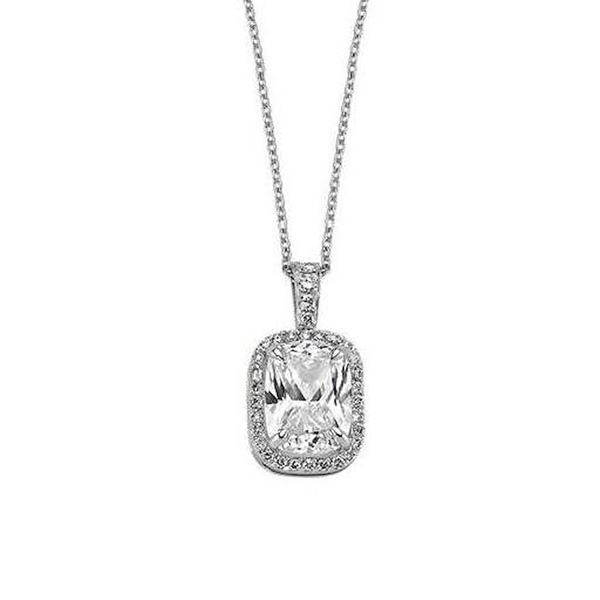 0.27 Karat Topaz Taşlı Pırlanta Kolye