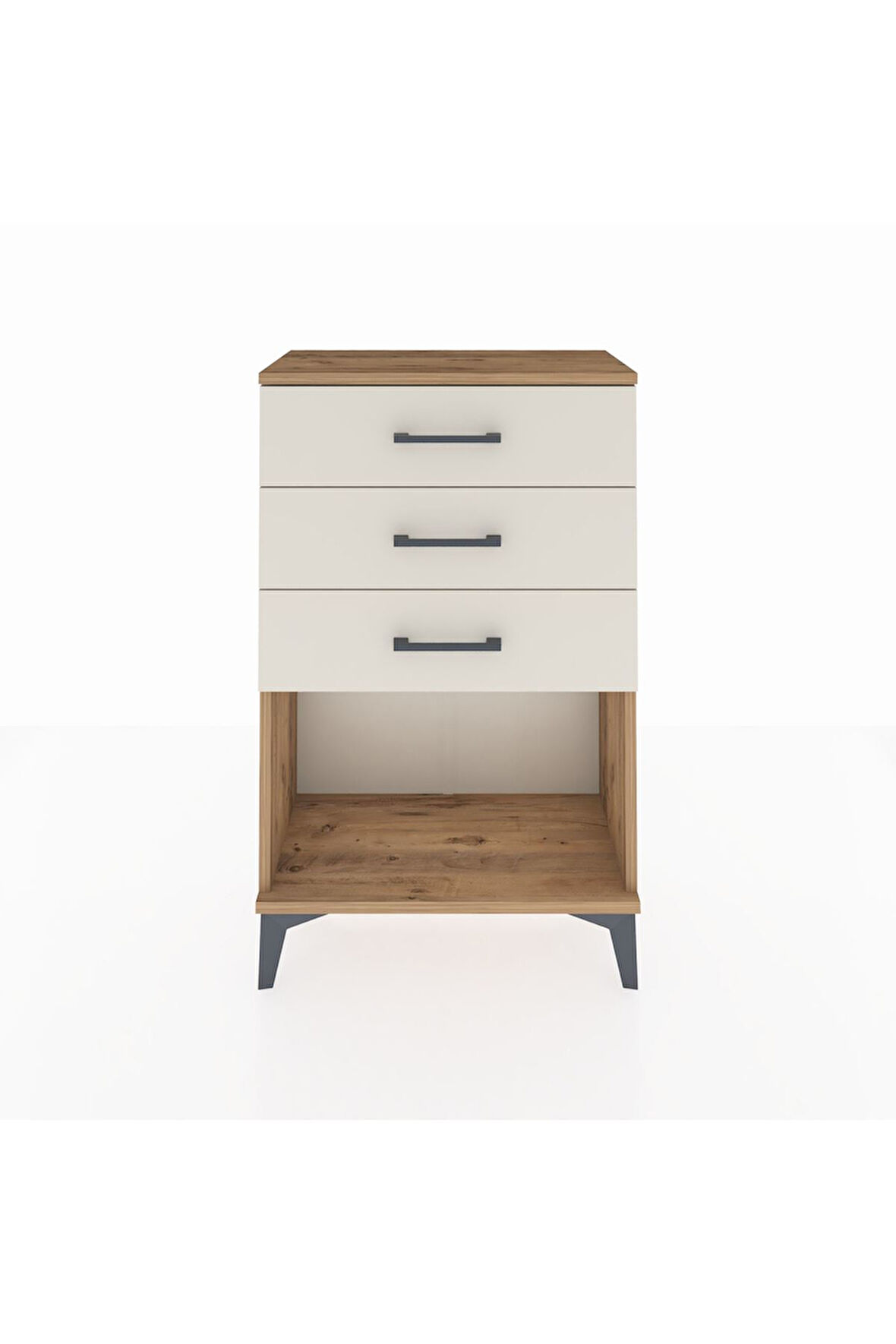 Arges Komodin 3 Çekmeceli 60x30x96 Çam-Aytaşı