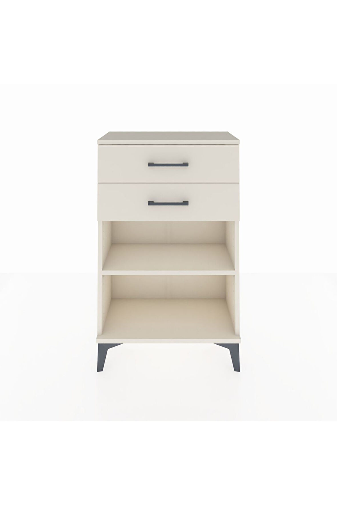 Arges Komodin Tek Raflı 2 Çekmeceli 60x30x96 Aytaşı-Aytaşı