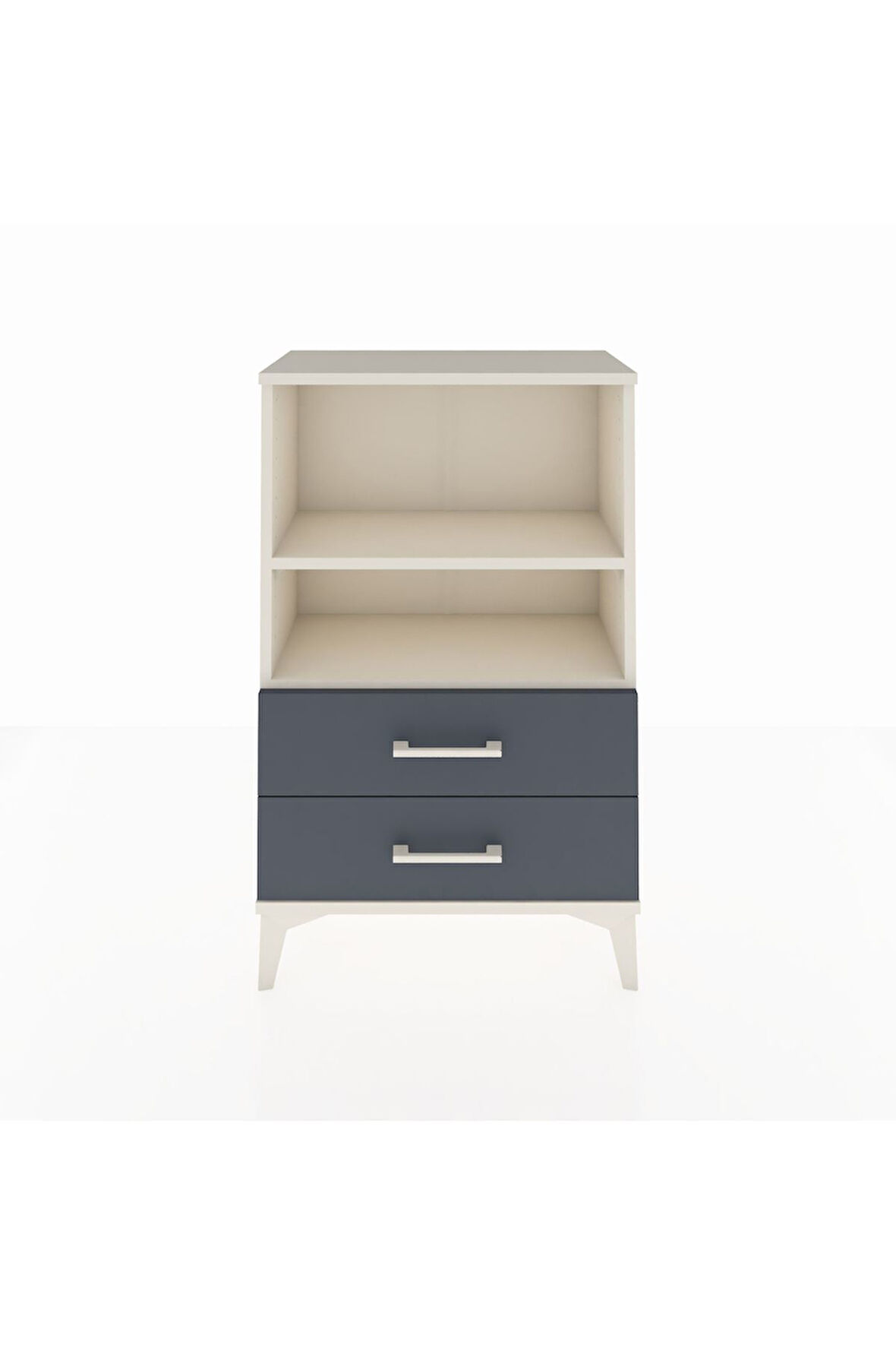 Arges Komodin 2 Raflı 2 Çekmeceli 60x30x96 Aytaşı-Antrasit