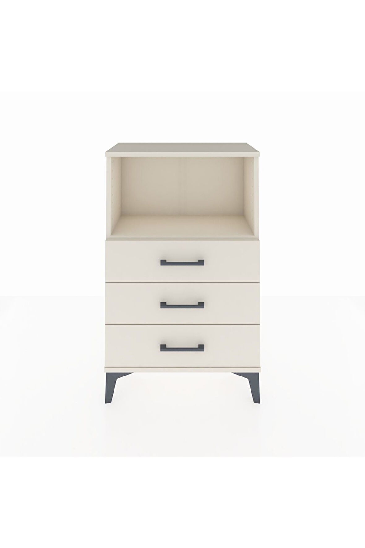 Arges Komodin Tek Raflı 3 Çekmeceli 60x30x96 Aytaşı-Aytaşı