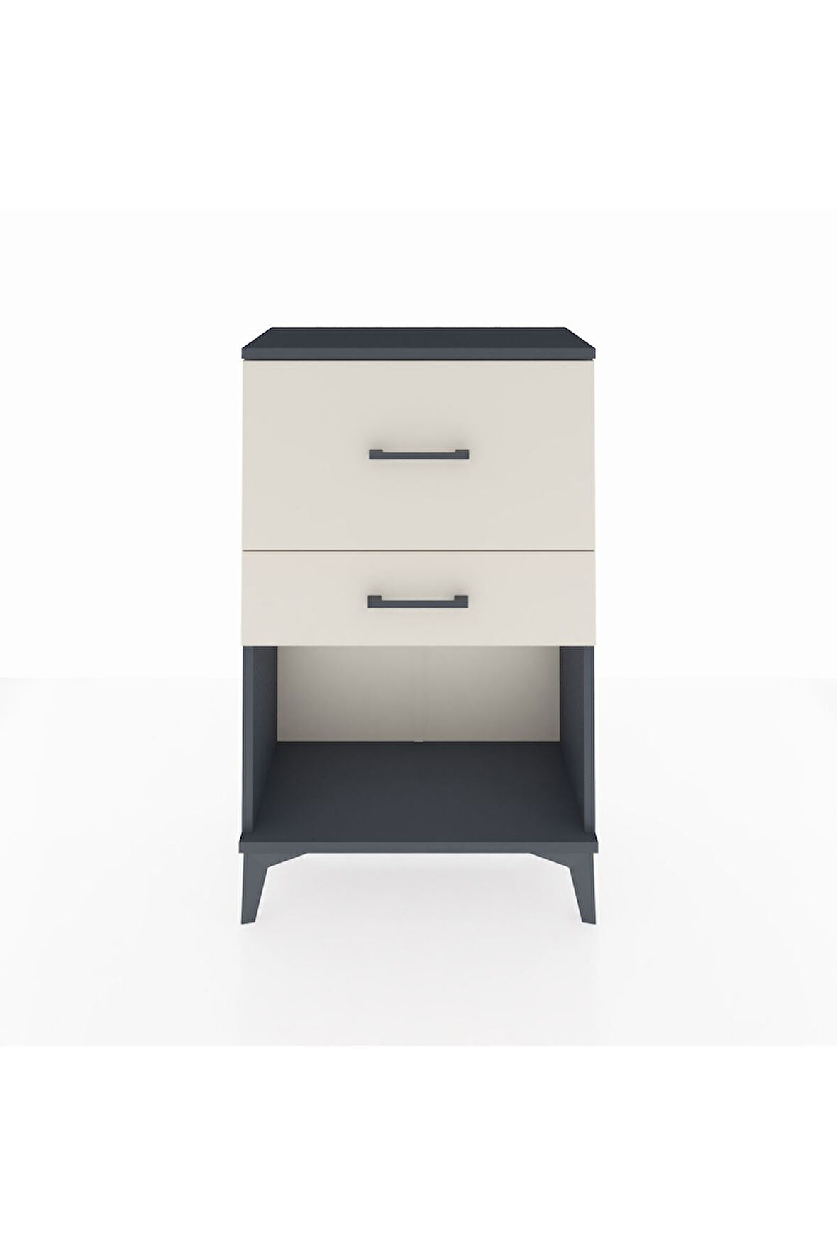 Arges Komodin 2 Çekmeceli 60x30x96 Antrasit-Aytaşı
