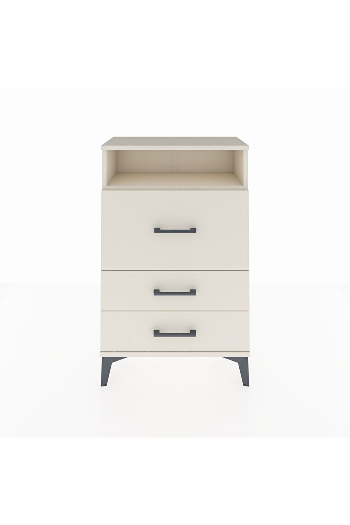 Arges Komodin Tek Raflı 3 Çekmeceli 60x30x96 Aytaşı-Aytaşı