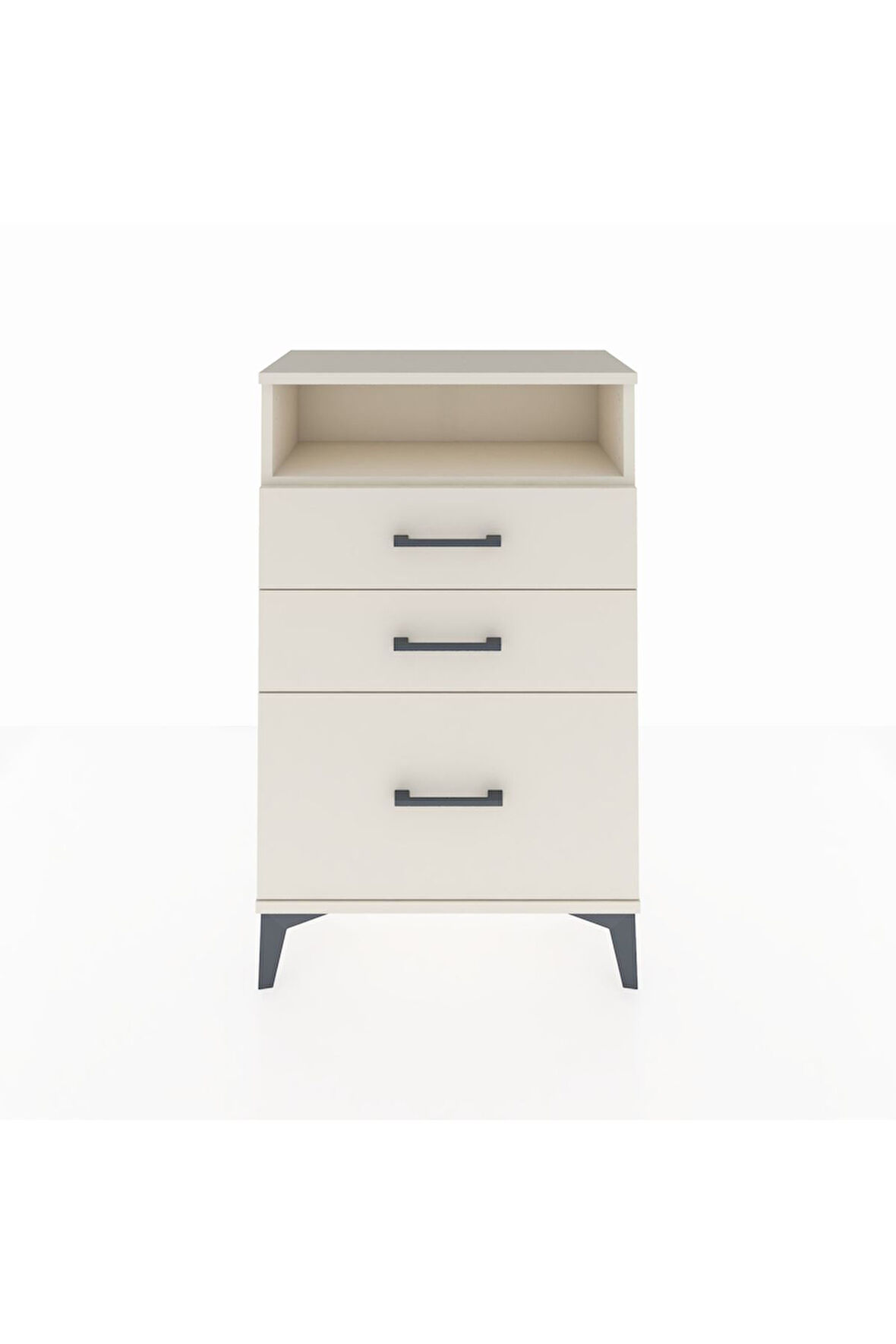 Arges Komodin Tek Raflı 3 Çekmeceli 60x30x96 Aytaşı-Aytaşı