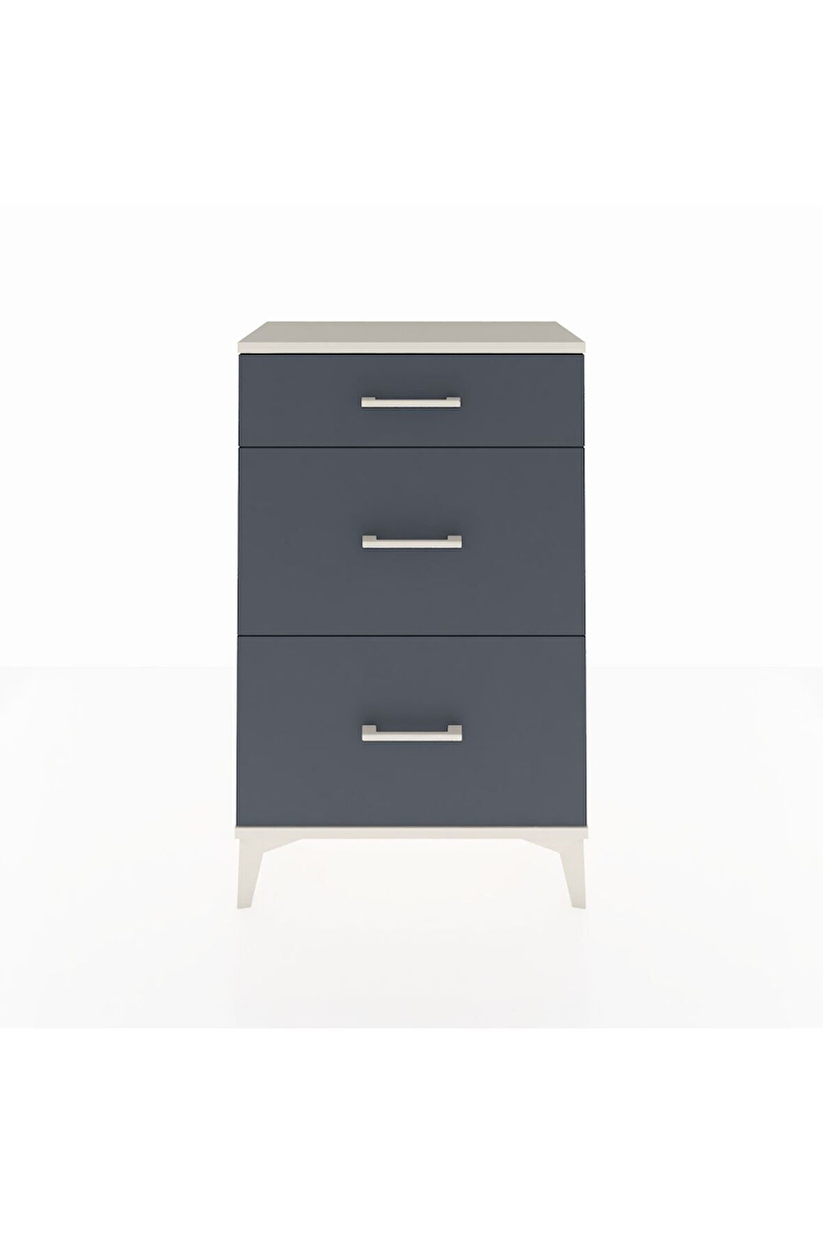 Arges Komodin 3 Çekmeceli 60x30x96 Aytaşı-Antrasit