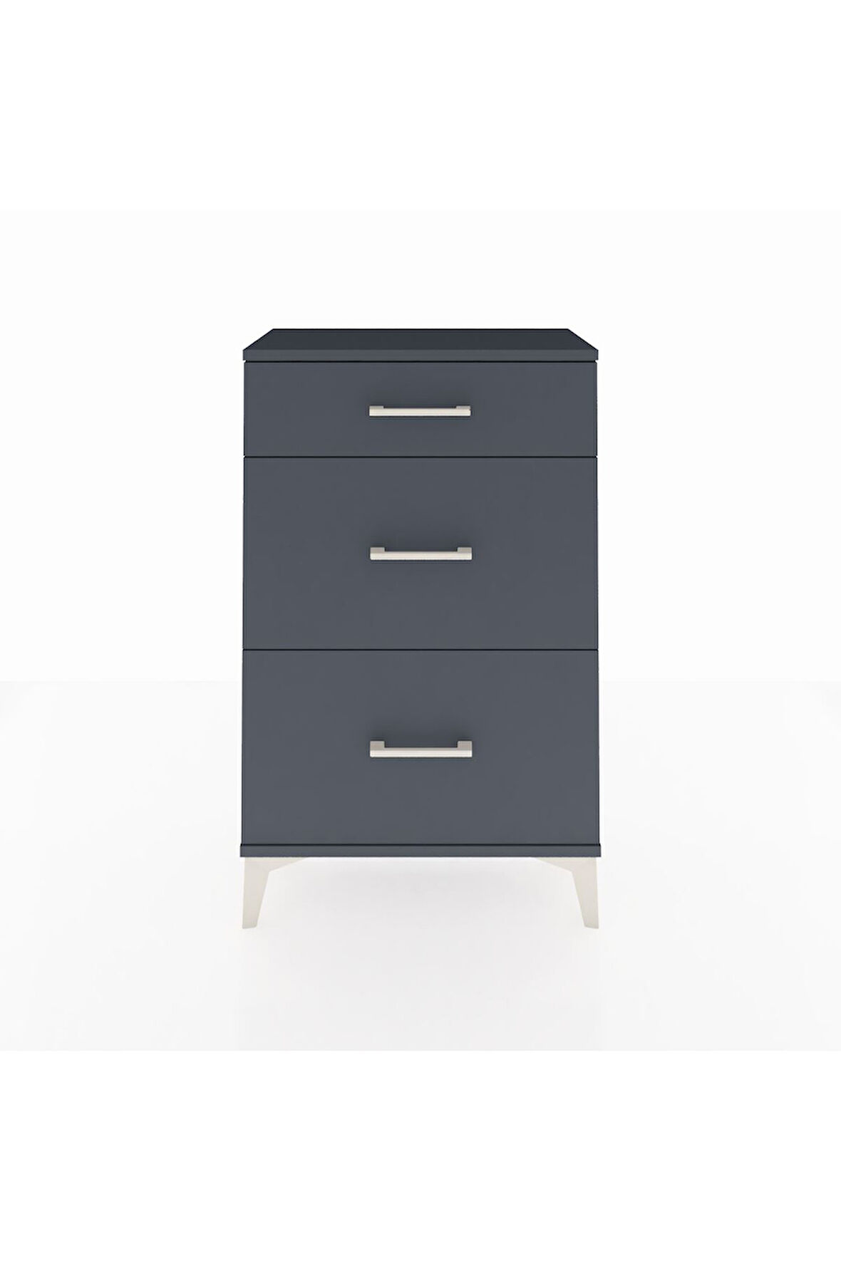 Arges Komodin 3 Çekmeceli 60x30x96 Antrasit-Antrasit