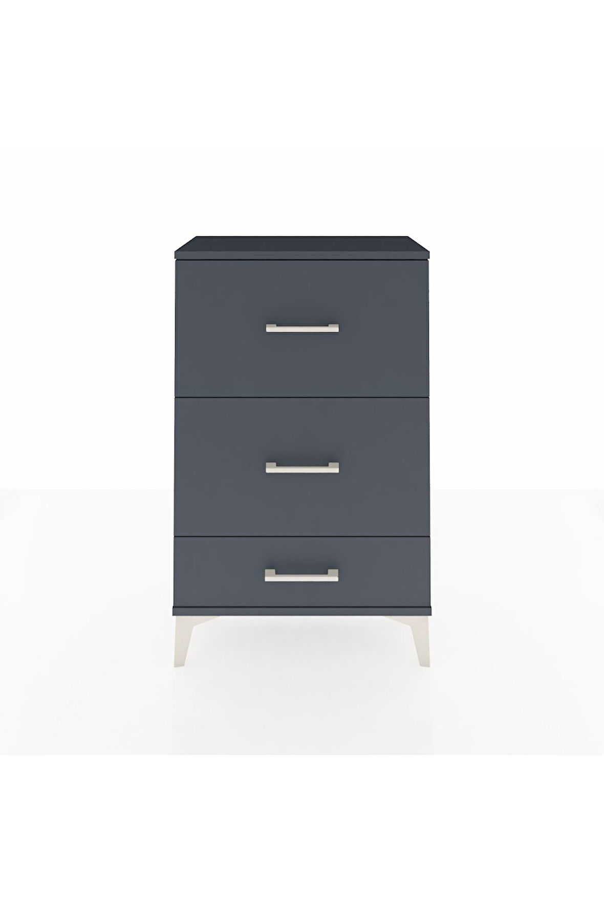 Arges Komodin 3 Çekmeceli 60x30x96 Antrasit-Antrasit