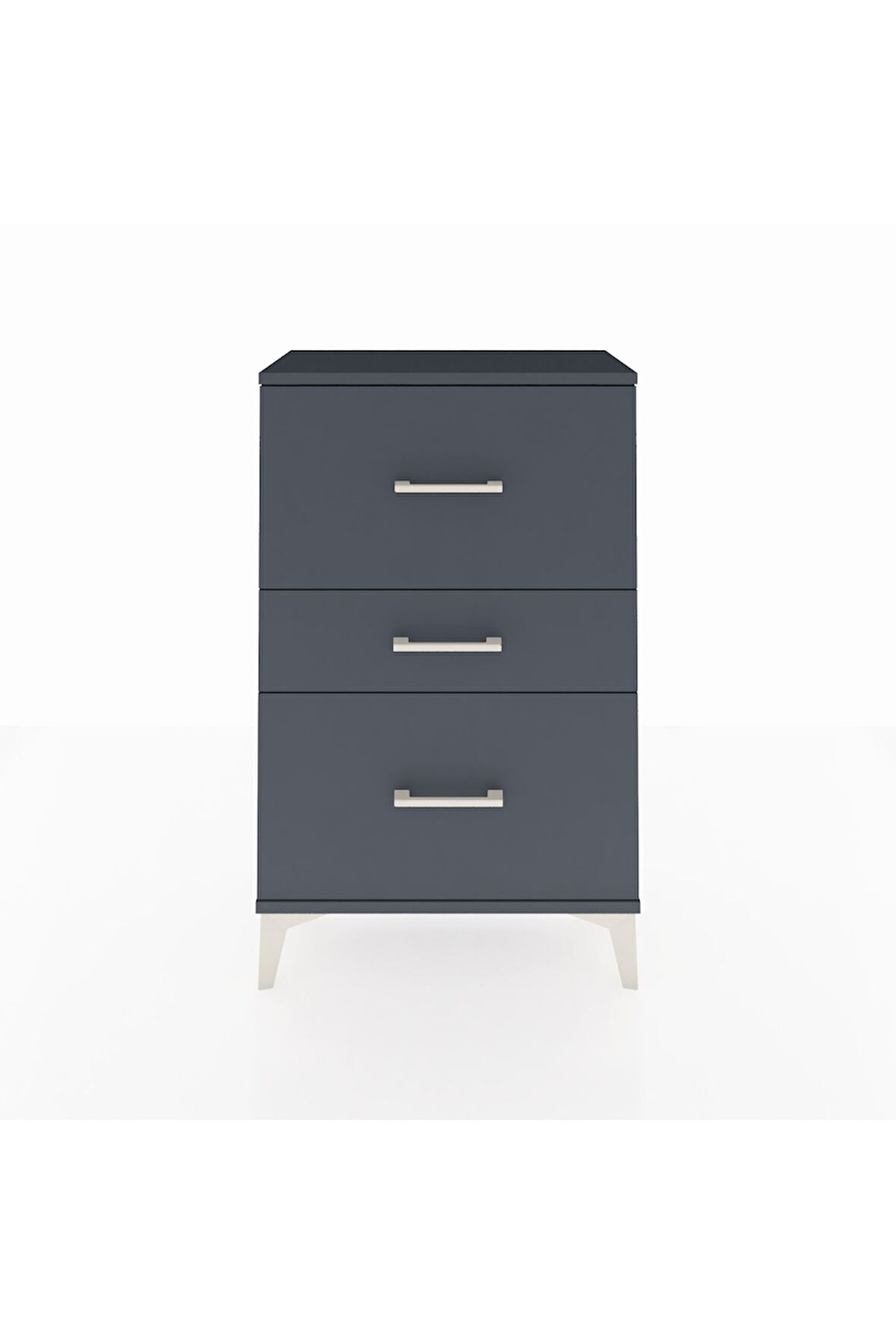 Arges Komodin 3 Çekmeceli 60x30x96 Antrasit-Antrasit